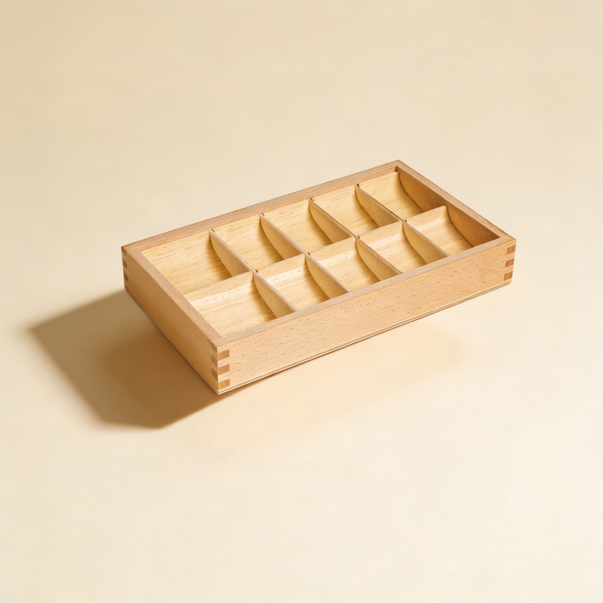 Grammatiksymbole Box — 10 Fächer Aufbewahrung — Seitenansicht