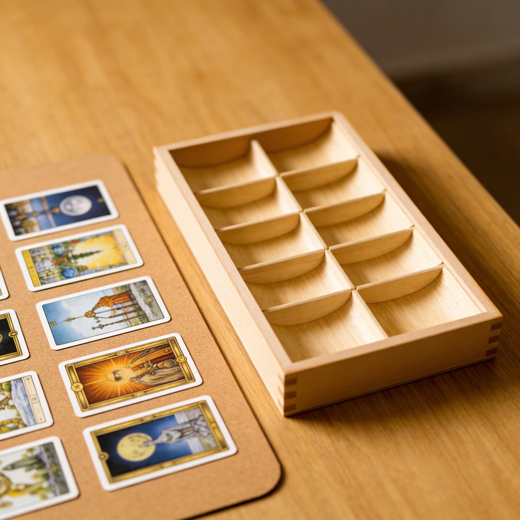 Grammatiksymbole Box — 10 Fächer Aufbewahrung — Detailansicht