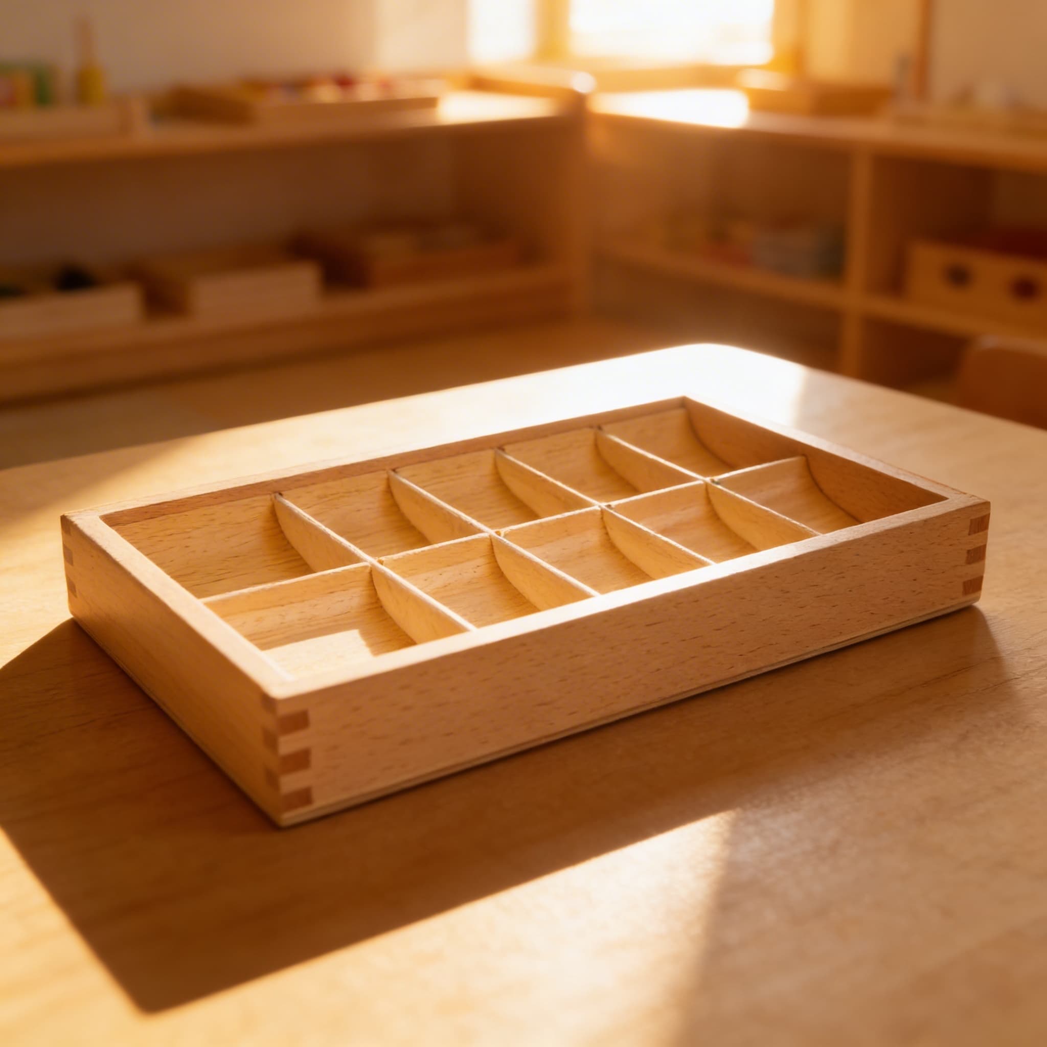 Grammatiksymbole Box — 10 Fächer Aufbewahrung — Im Einsatz