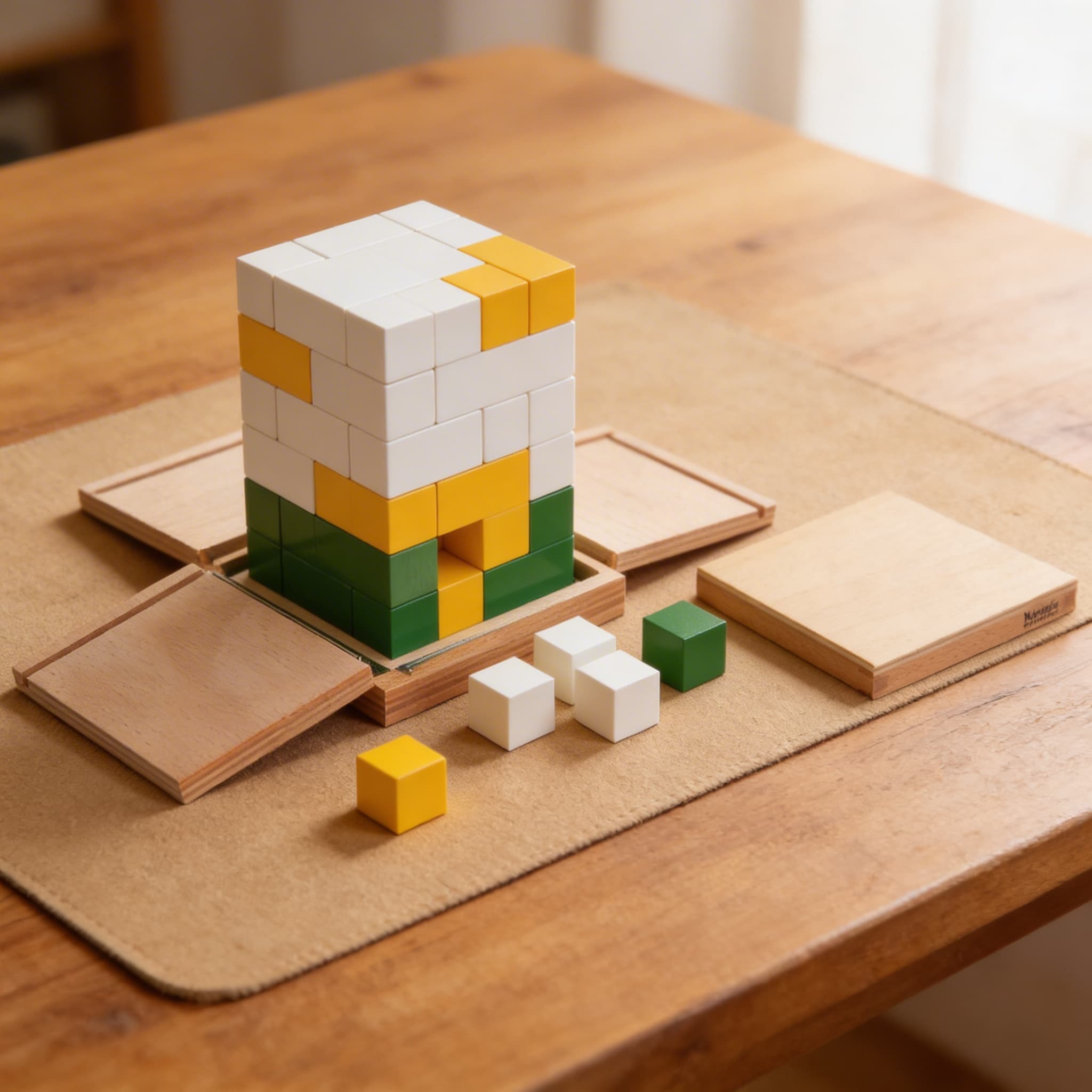 Zweierpotenzen-Würfel — Binäre Progression Mathematische Erkundung — Detailansicht