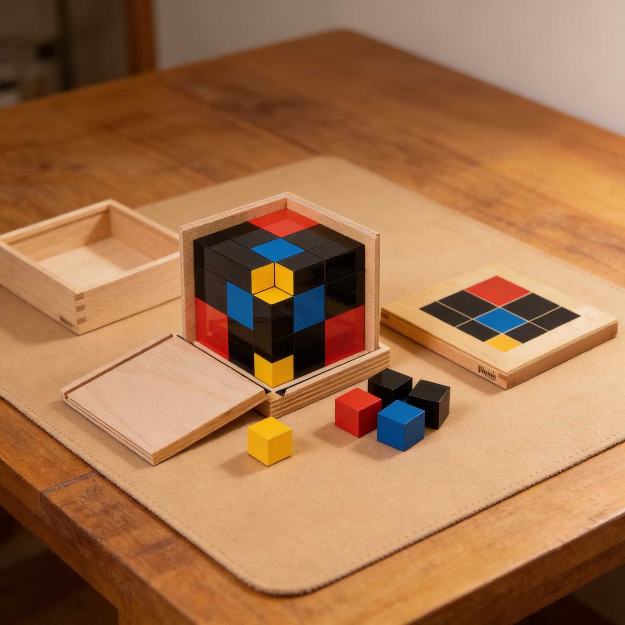 Trinomialwürfel — Algebraische Formeleinführung durch Manipulation — Detailansicht