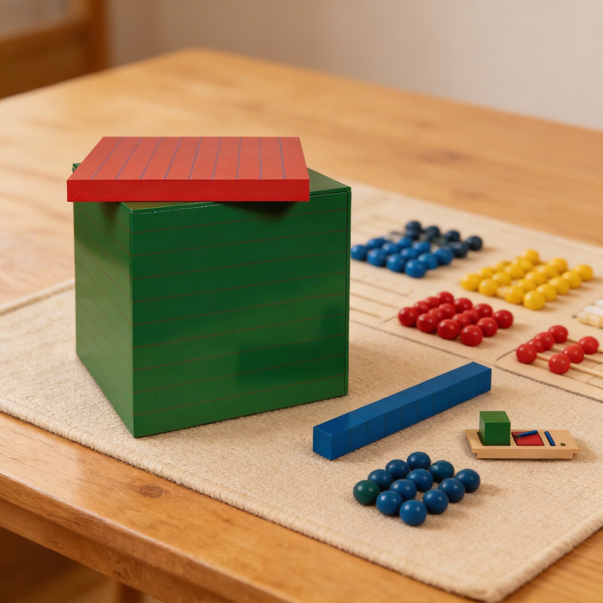 Geometrische Zahlenhierarchie — mathematische Beziehungen durch Körper — Detailansicht