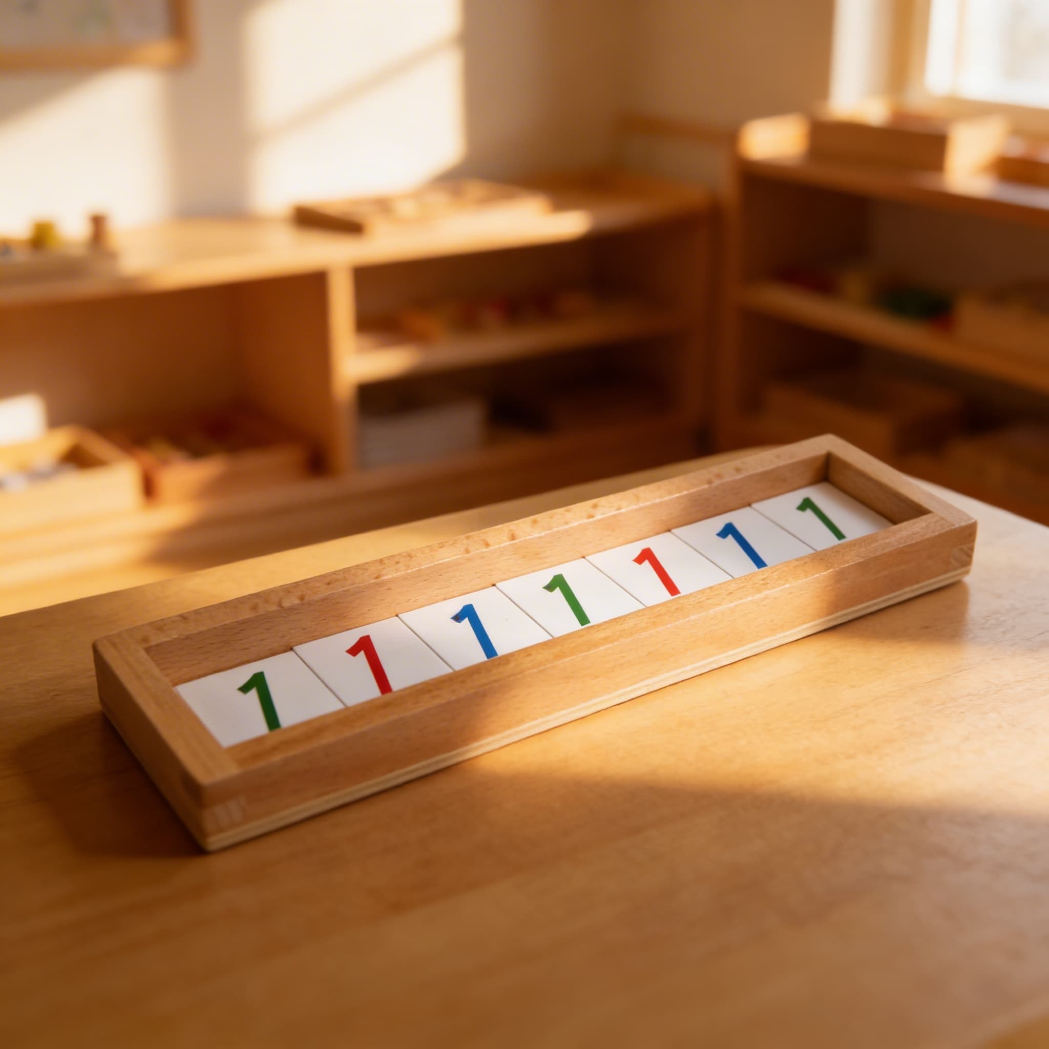 Karty geometrické hierarchie čísel — posuvné dlaždice — Při použití