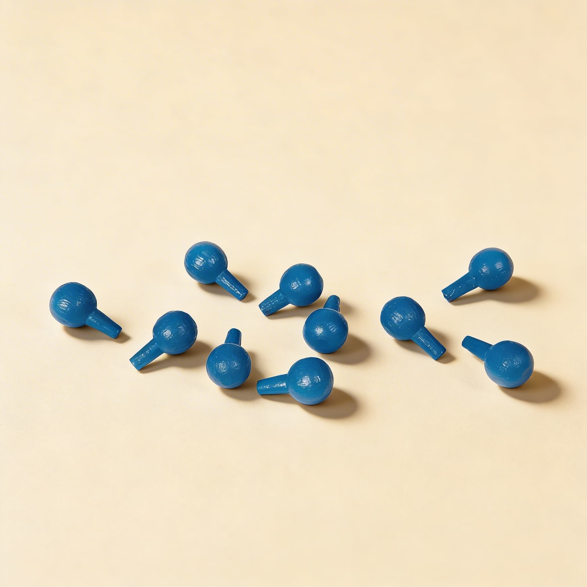 Stifte für das algebraische Steckbrett: Blau (10) — Katalogansicht