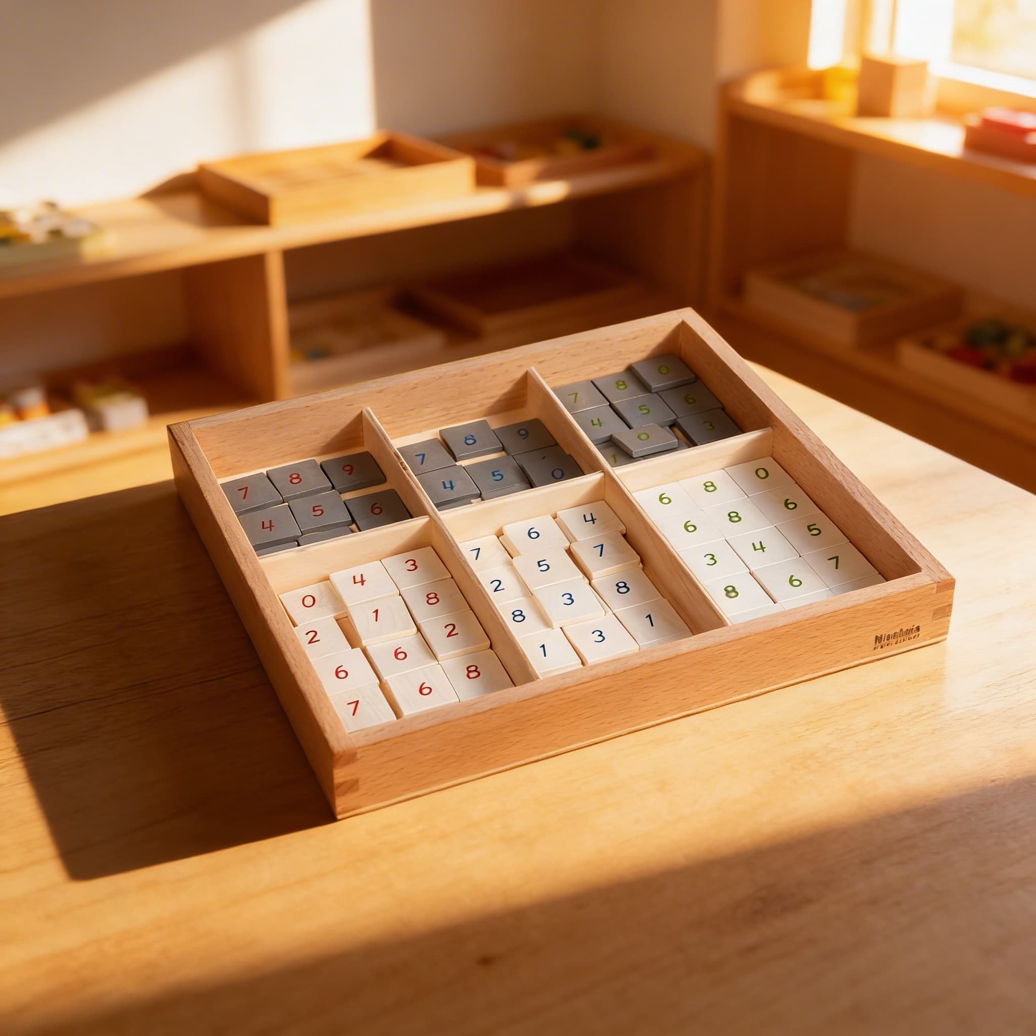 Číselné dlaždice — procvičování počítání — Při použití