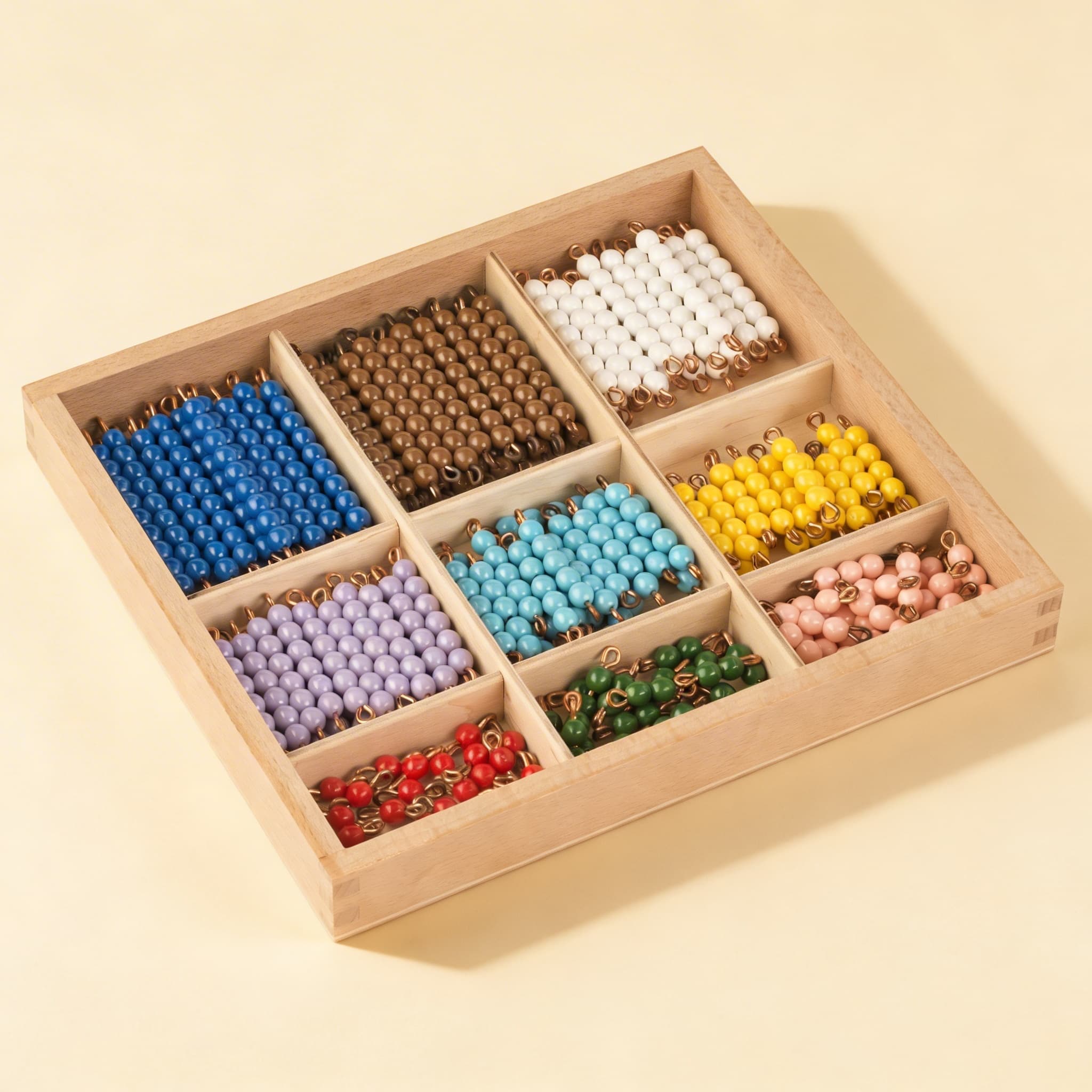 Schachbrettperlen: Einzelperlen Nylon