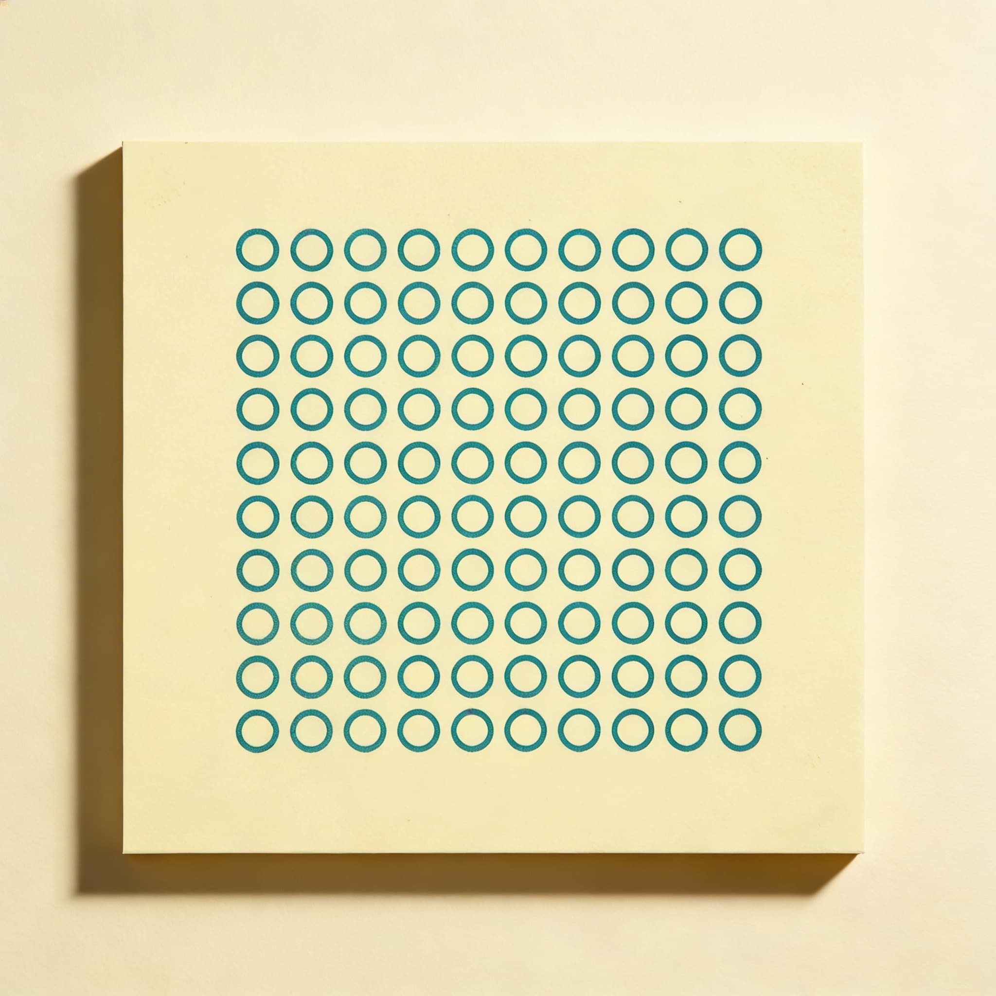 Blatt mit 100 Kreisen