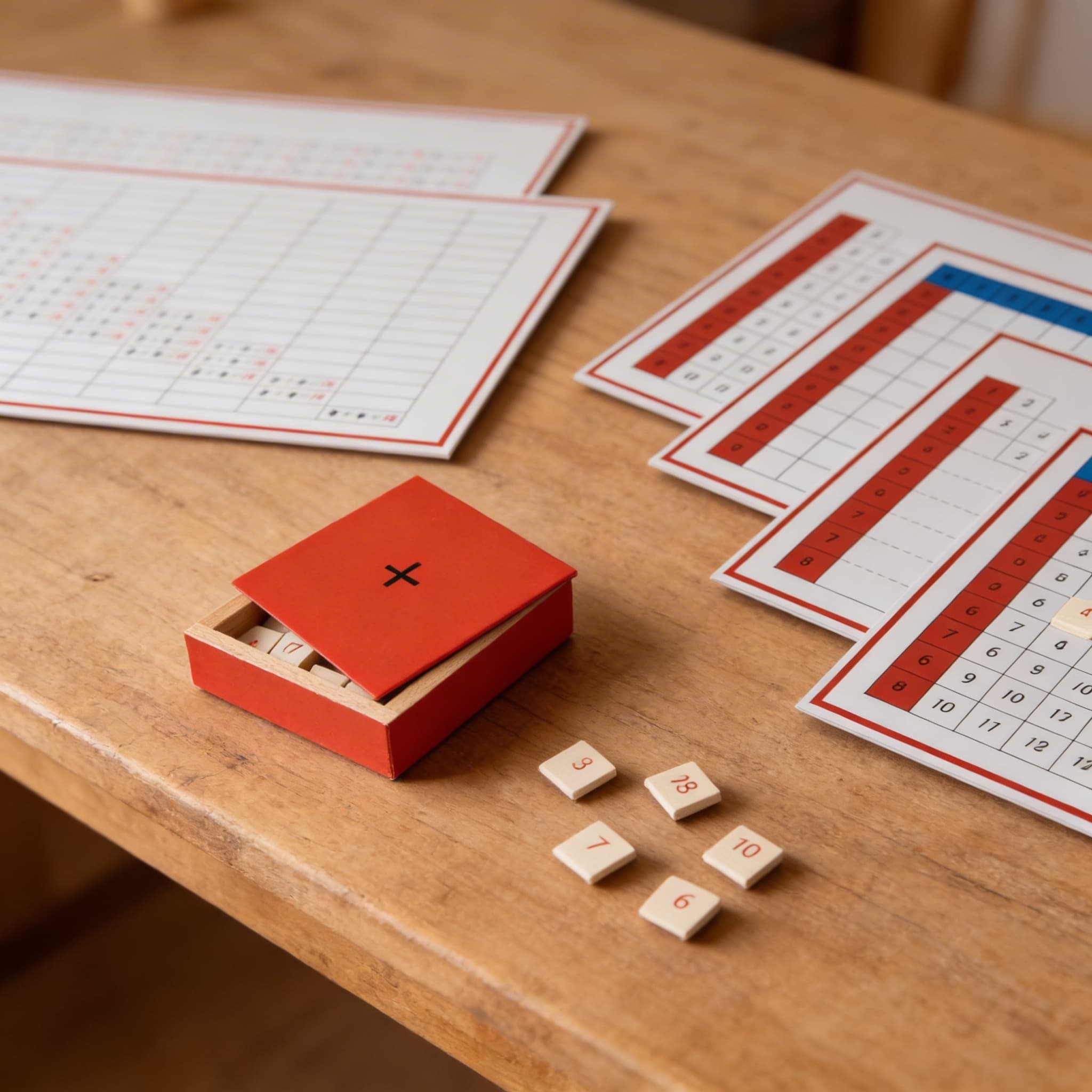 Pracovní tabulky sčítání — Detailní pohled