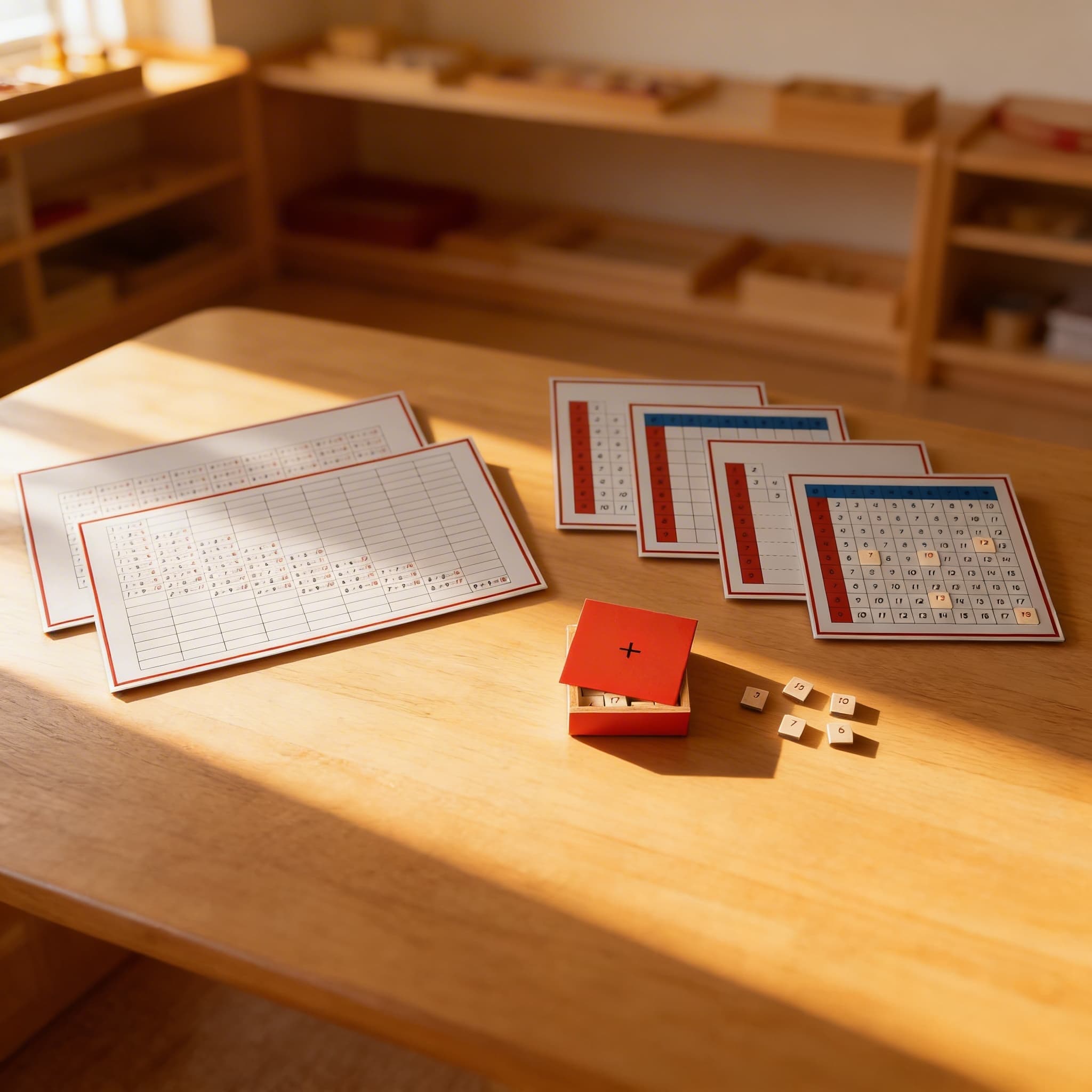 Pracovní tabulky sčítání — Při použití