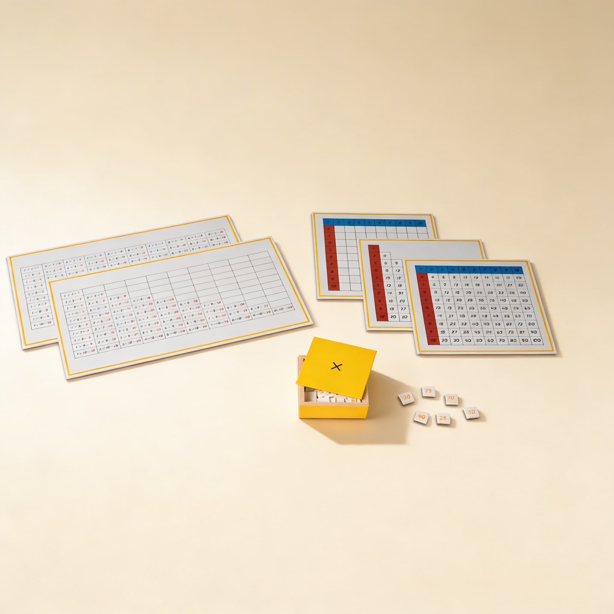 Pracovní tabulky násobení — Katalogový pohled