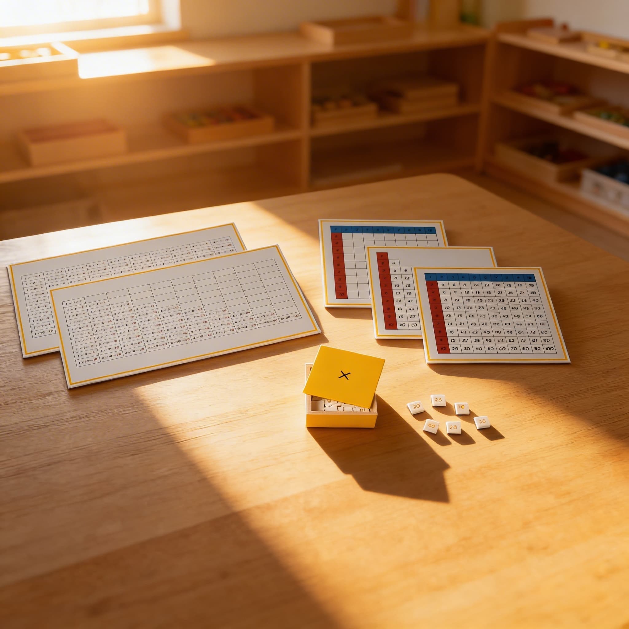 Pracovní tabulky násobení — Při použití