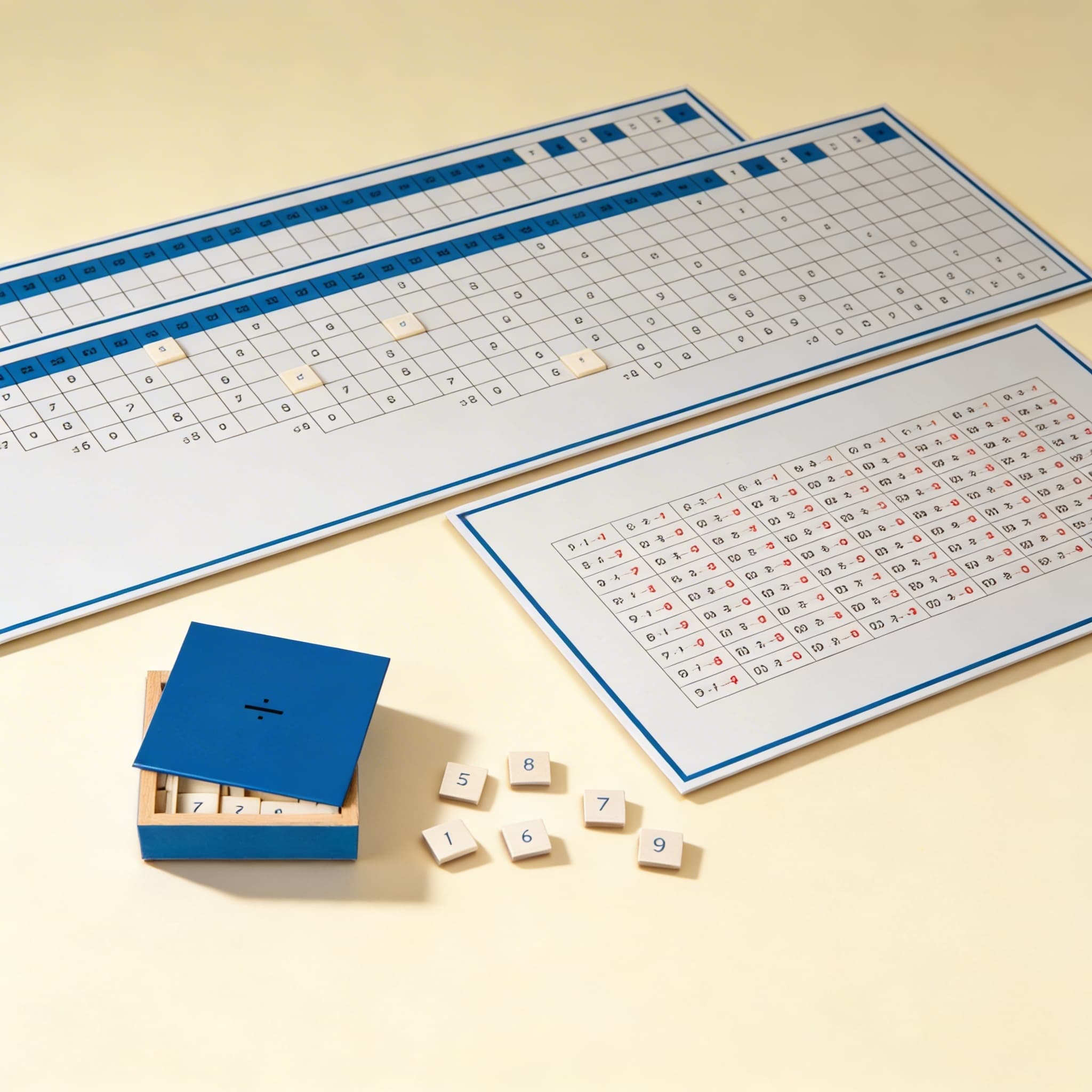 Pracovní tabulky dělení — Katalogový pohled