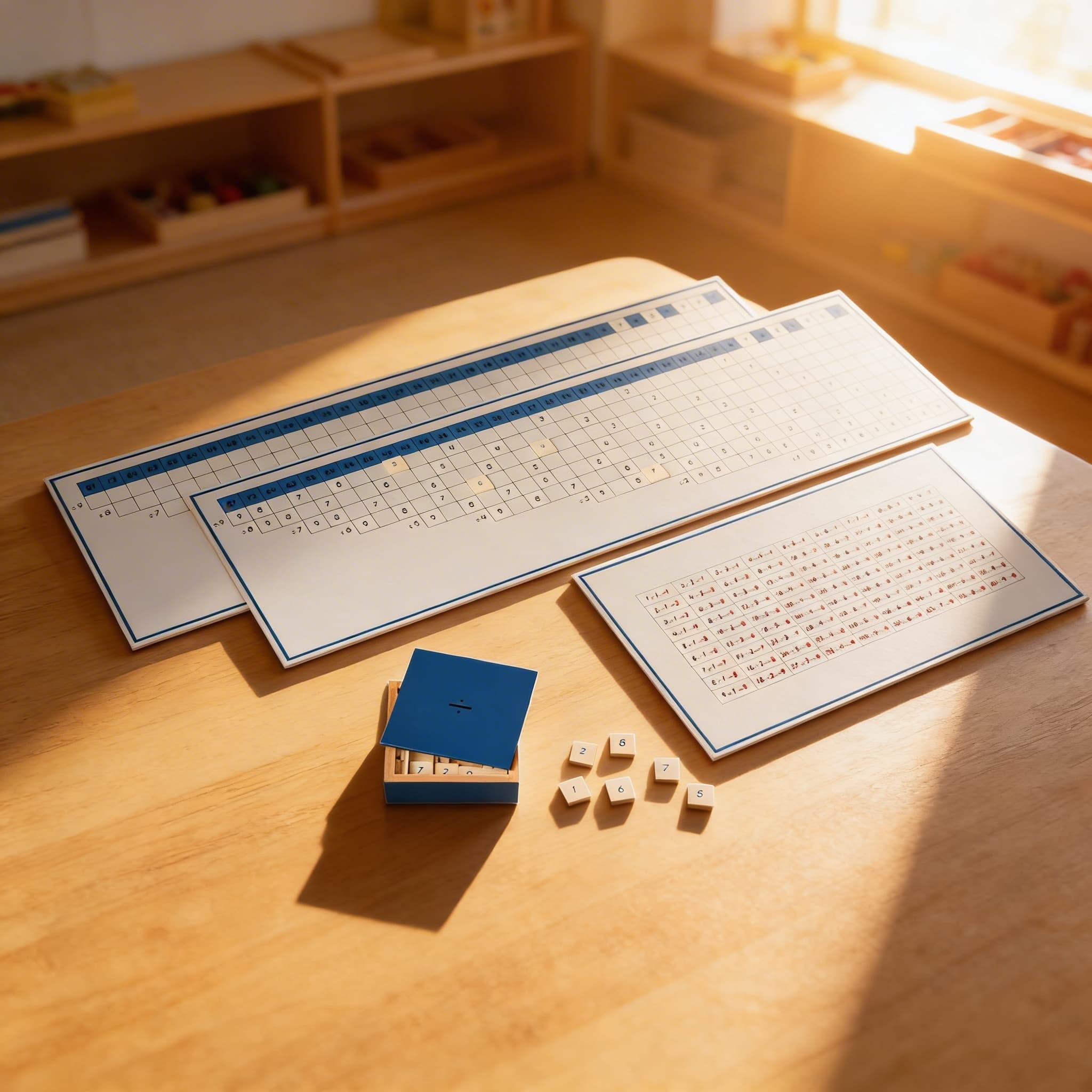 Pracovní tabulky dělení — Při použití