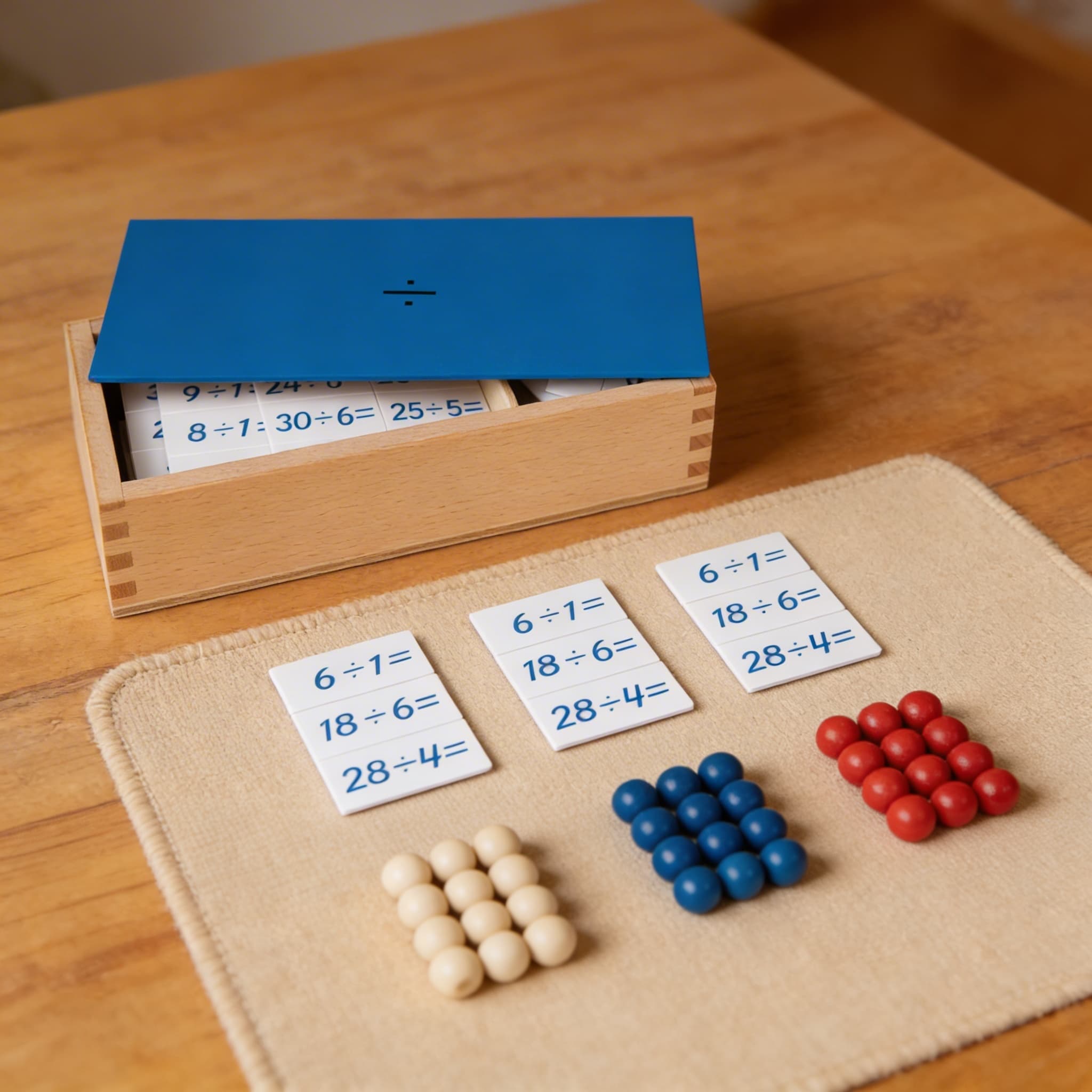 Divisionsbox — Selbstkontrollierende Rechenpraxis — Detailansicht