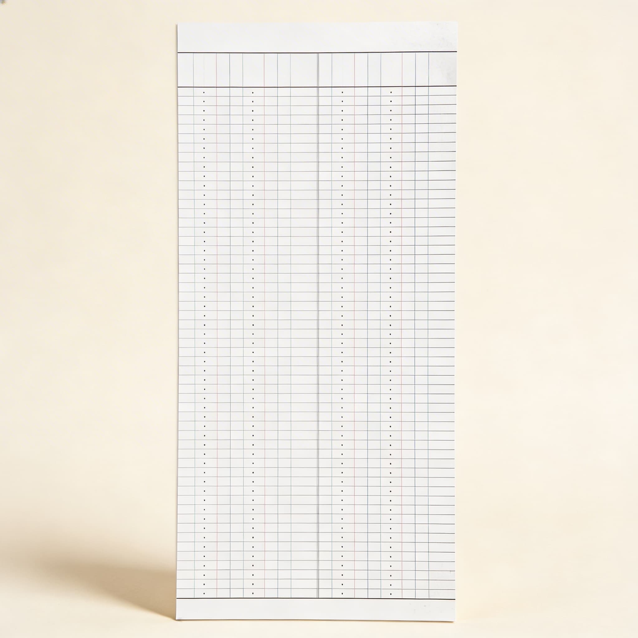 Papíry pro velký korálkový rám — 50 výpočtových listů — Katalogový pohled