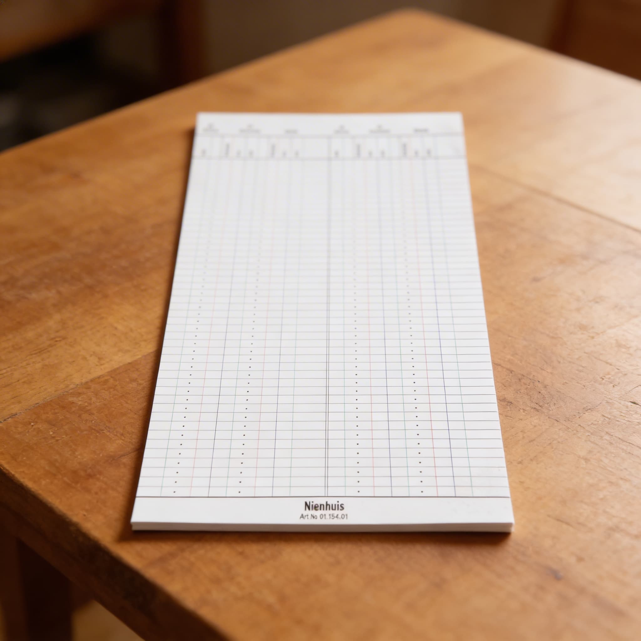 Papíry pro velký korálkový rám — 50 výpočtových listů — Detailní pohled