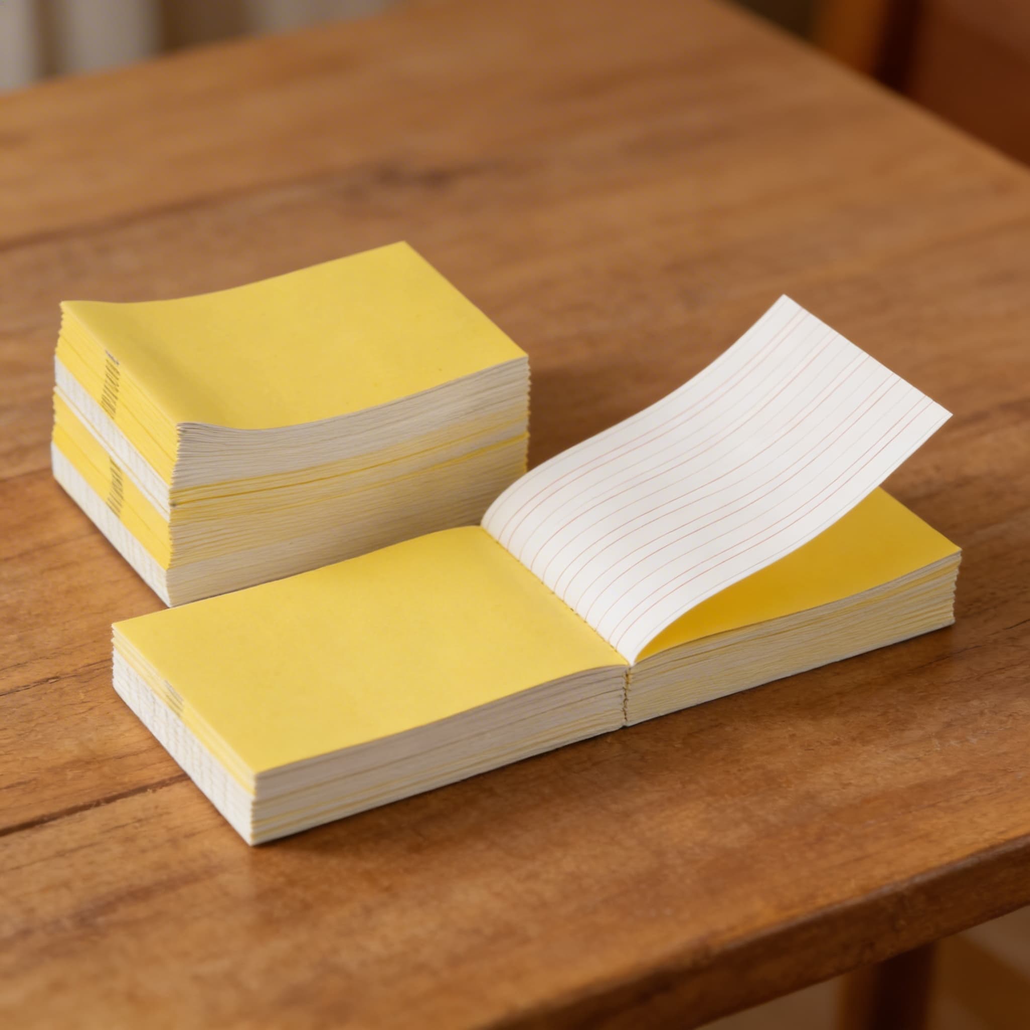 Písacie zošity: Žlté - Veľké (100) — Detailný pohľad