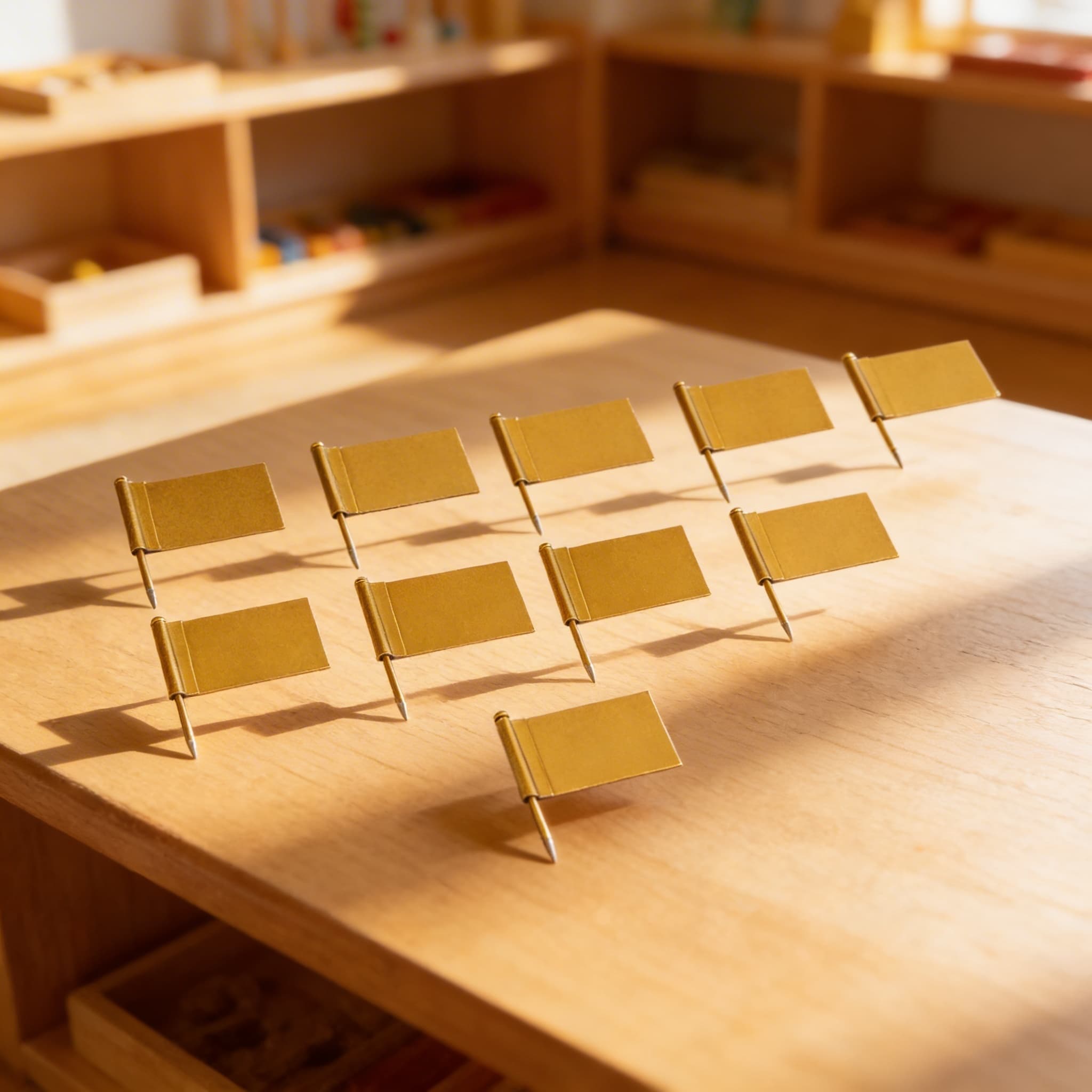 Extra vlaječky: Zlaté (10 ks) — Při použití