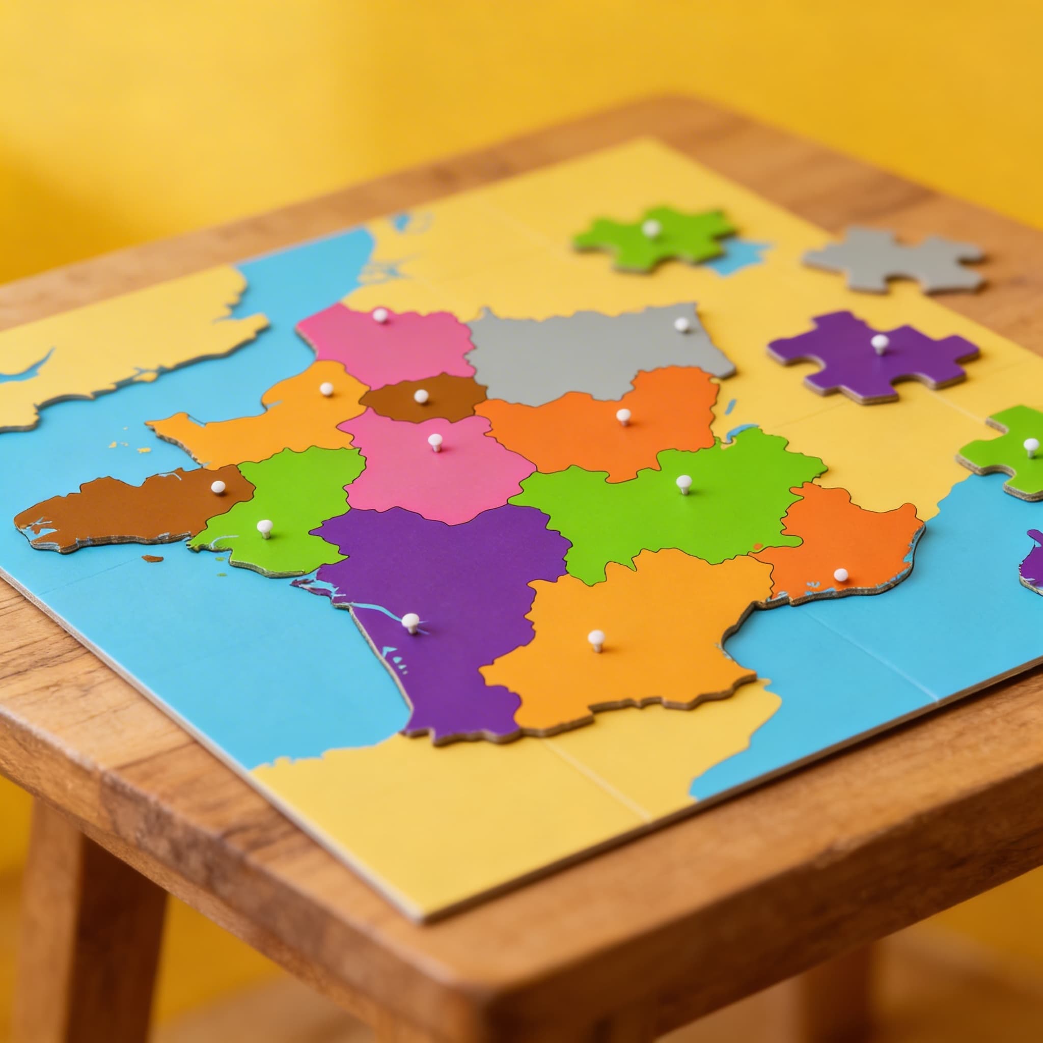 Puzzlekarte: Frankreich — Ansicht 3