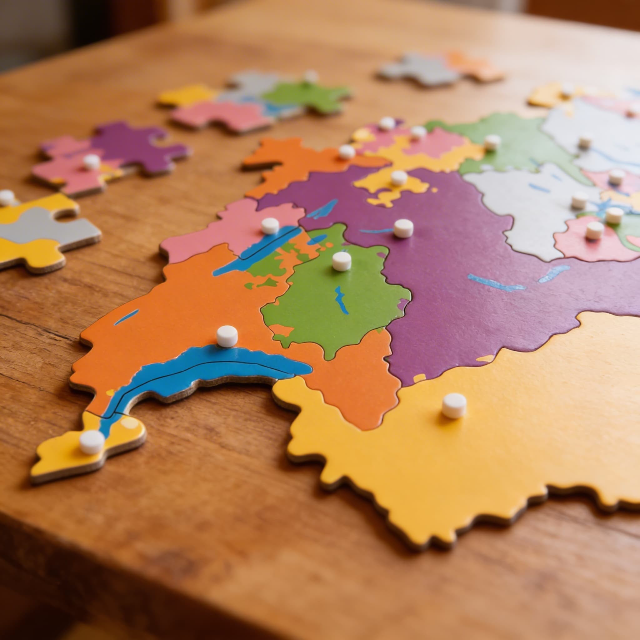 Puzzlekarte: Schweiz — Ansicht 3