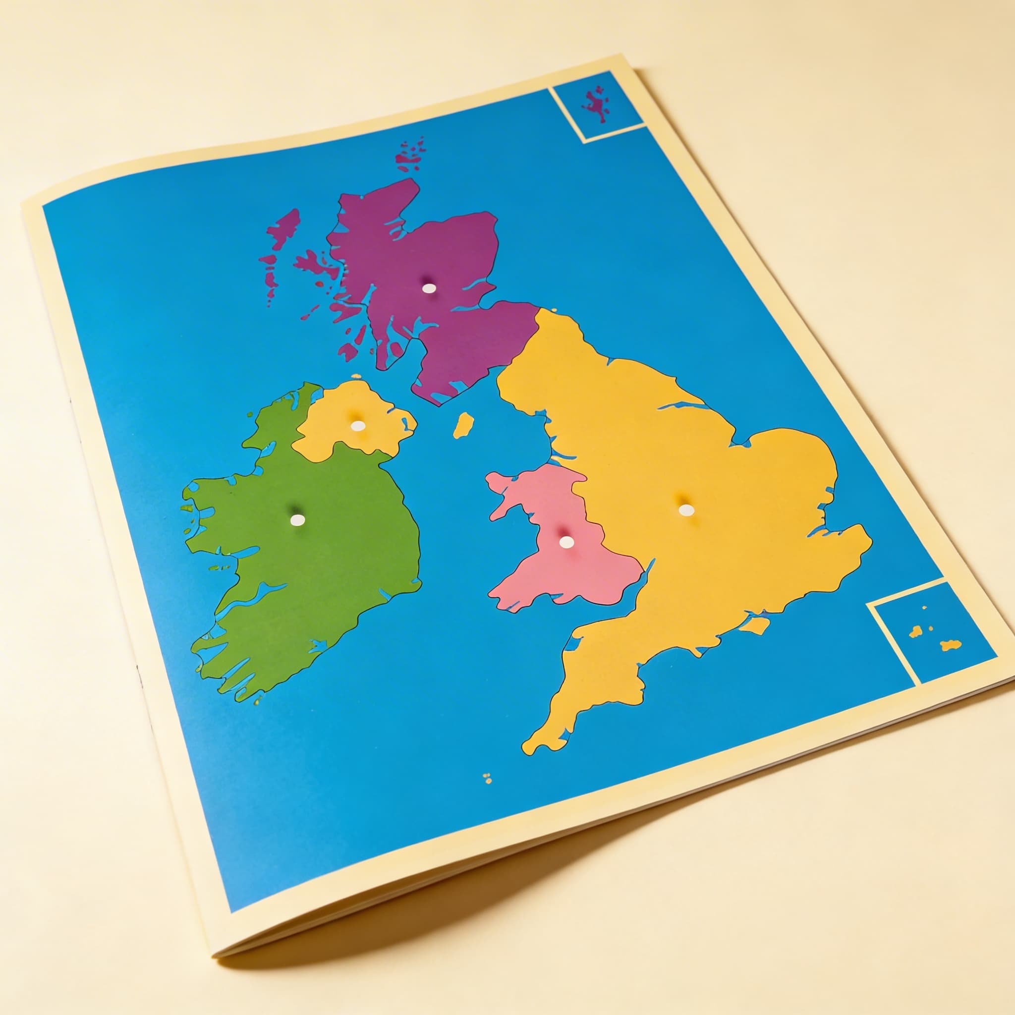 Puzzlekarte: Das Vereinigte Königreich und Irland