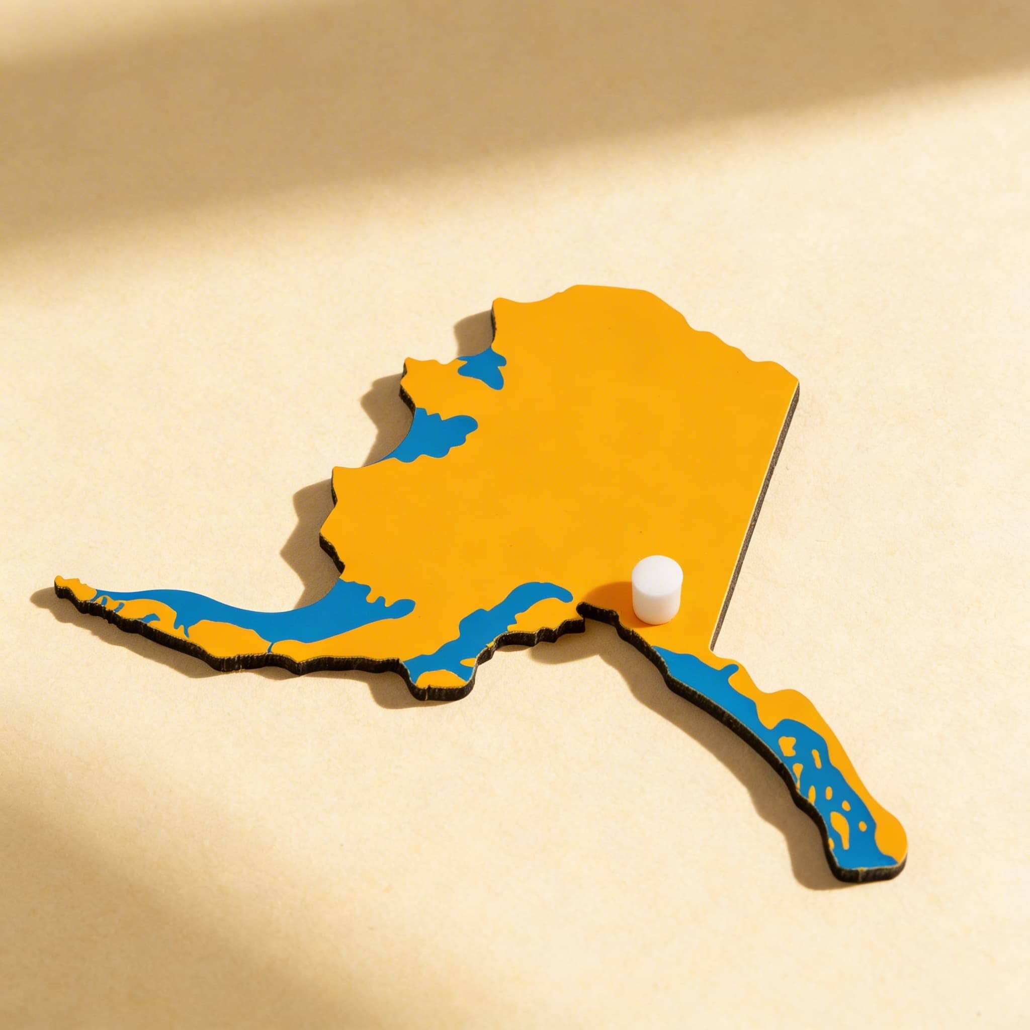 Puzzleteil Europa: Slowenien — Seitenansicht