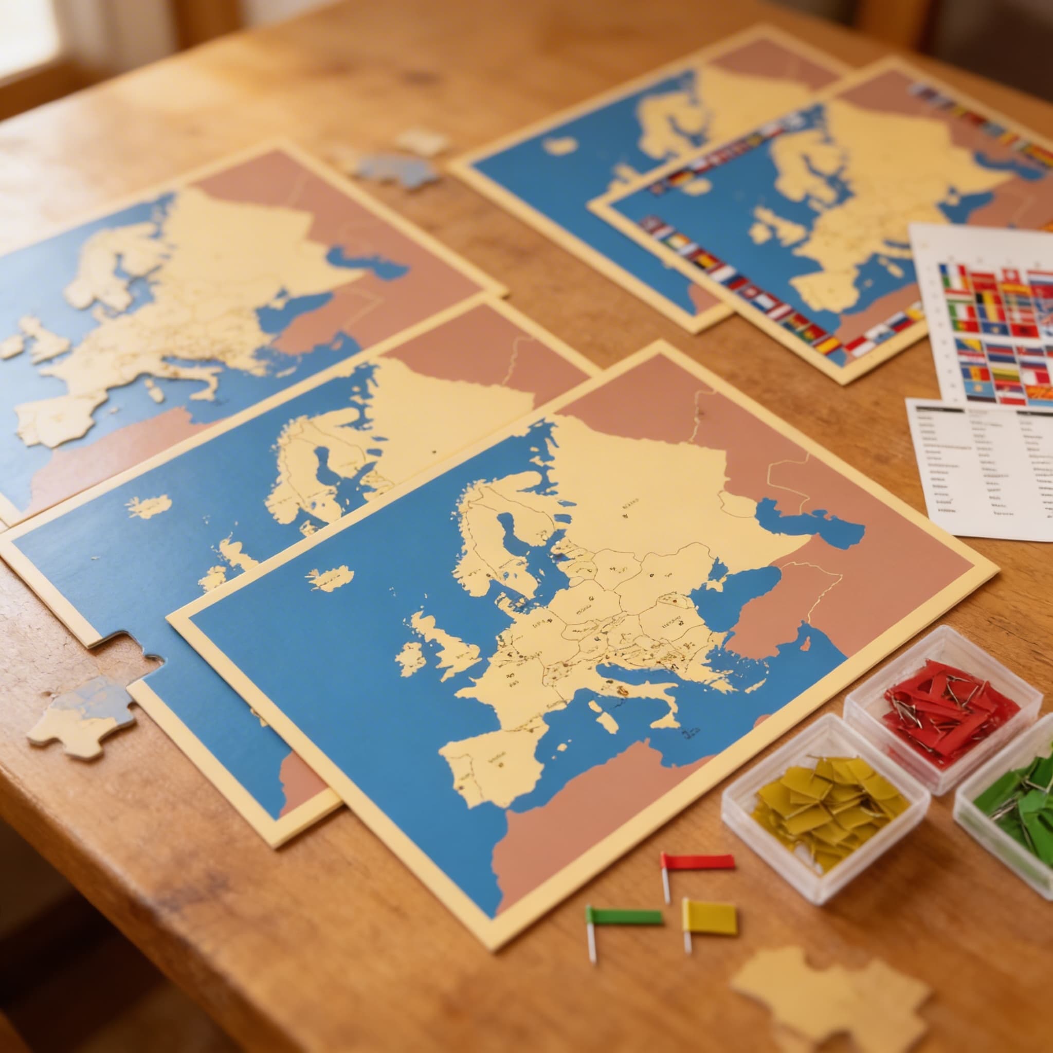 Vier Karten von Europa — Ansicht 3