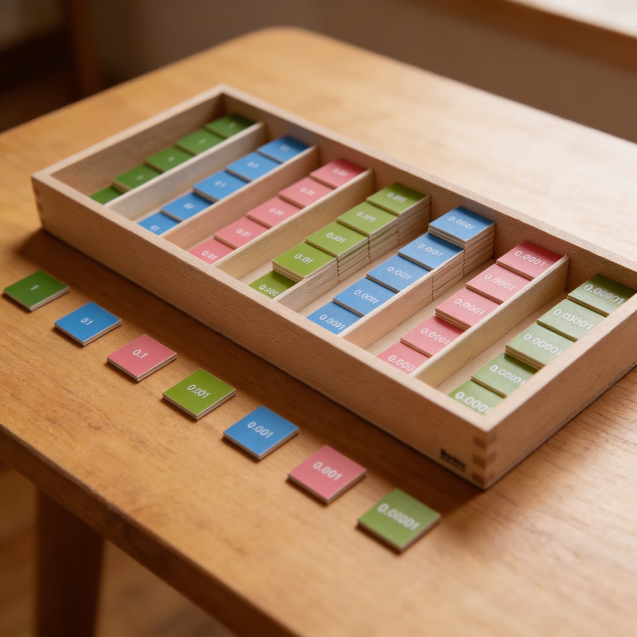 Desítková známková hra — Detailní pohled