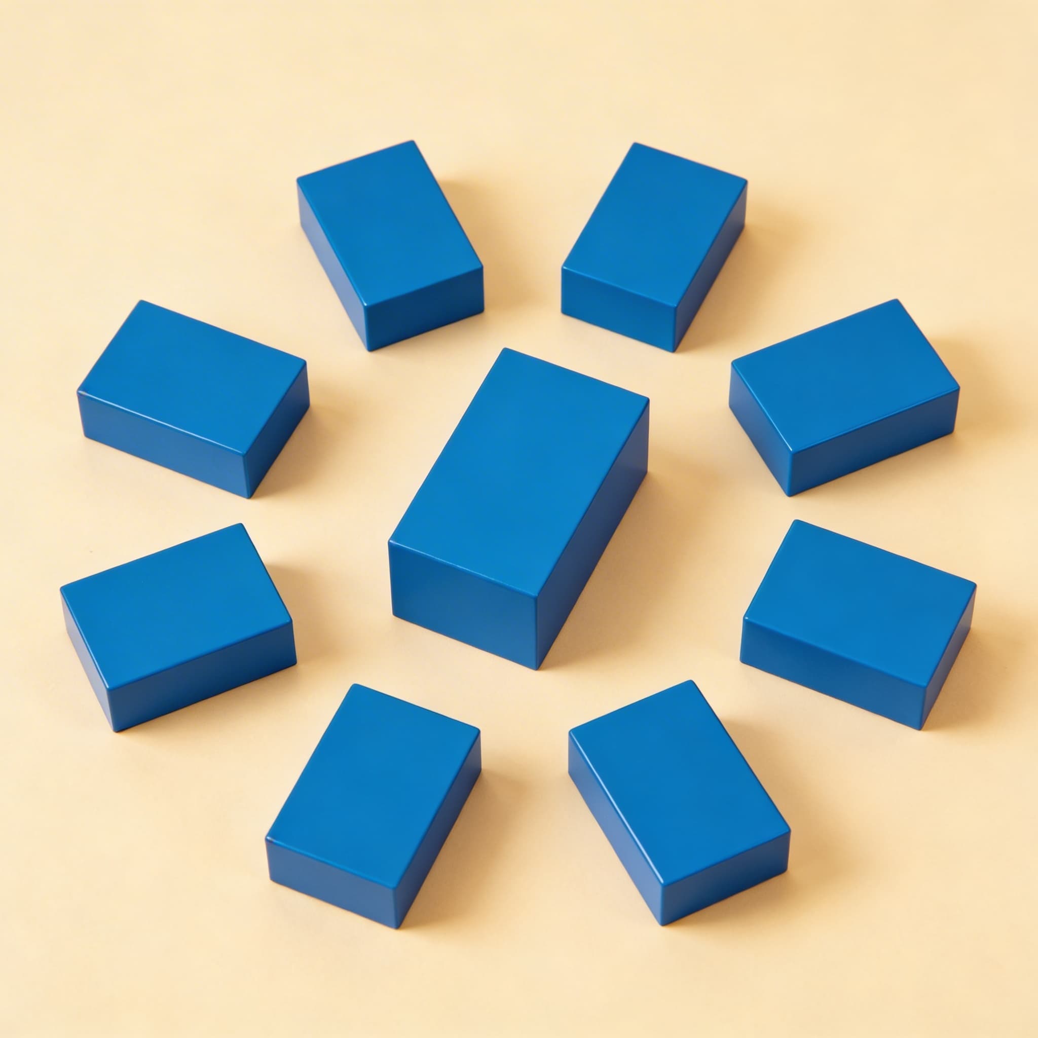 Quadratbasiertes Prisma — Geometrischer Körper zur Raumerkundung — Seitenansicht