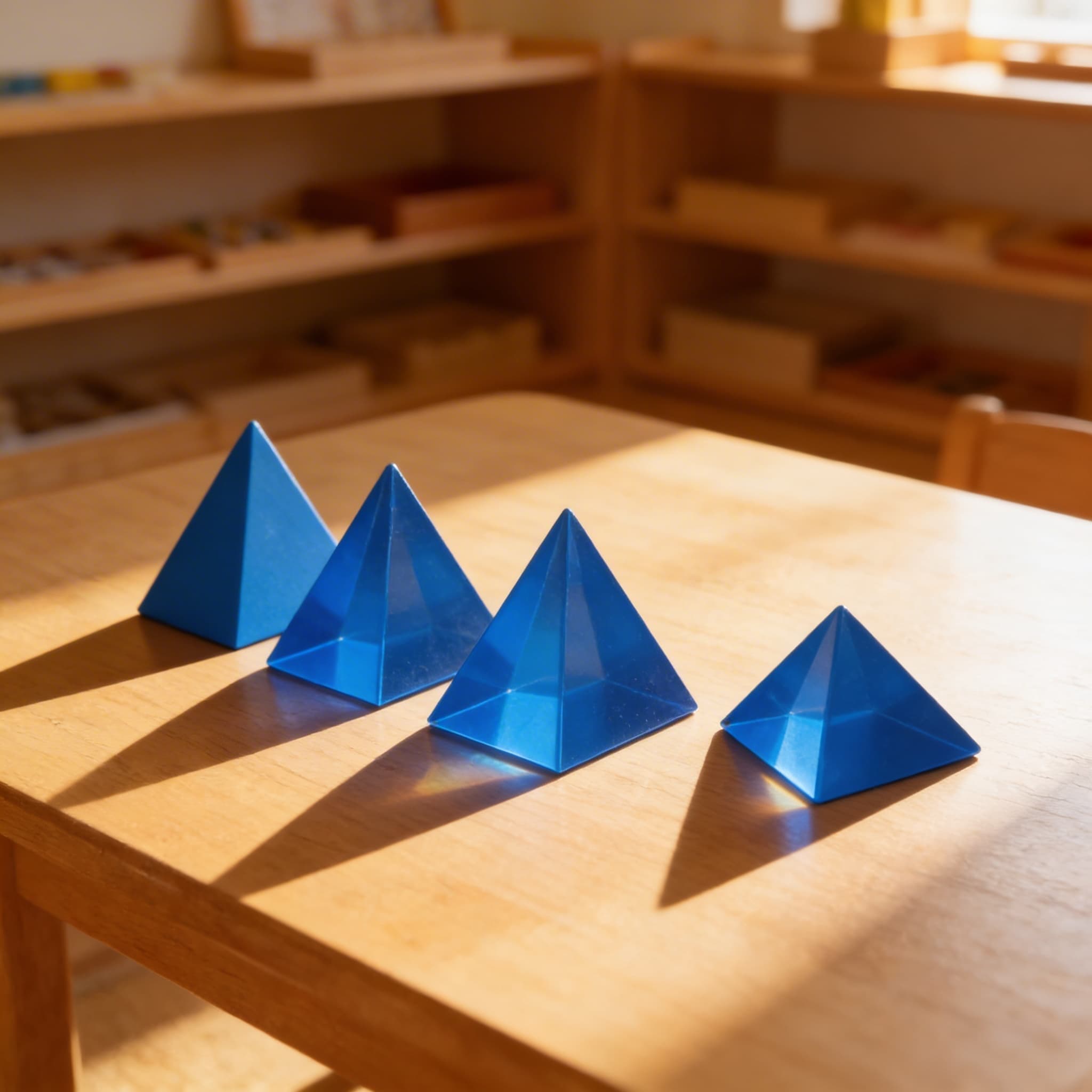 Dreieckiger Prisma — dreiseitiger geometrischer Körper — Im Einsatz