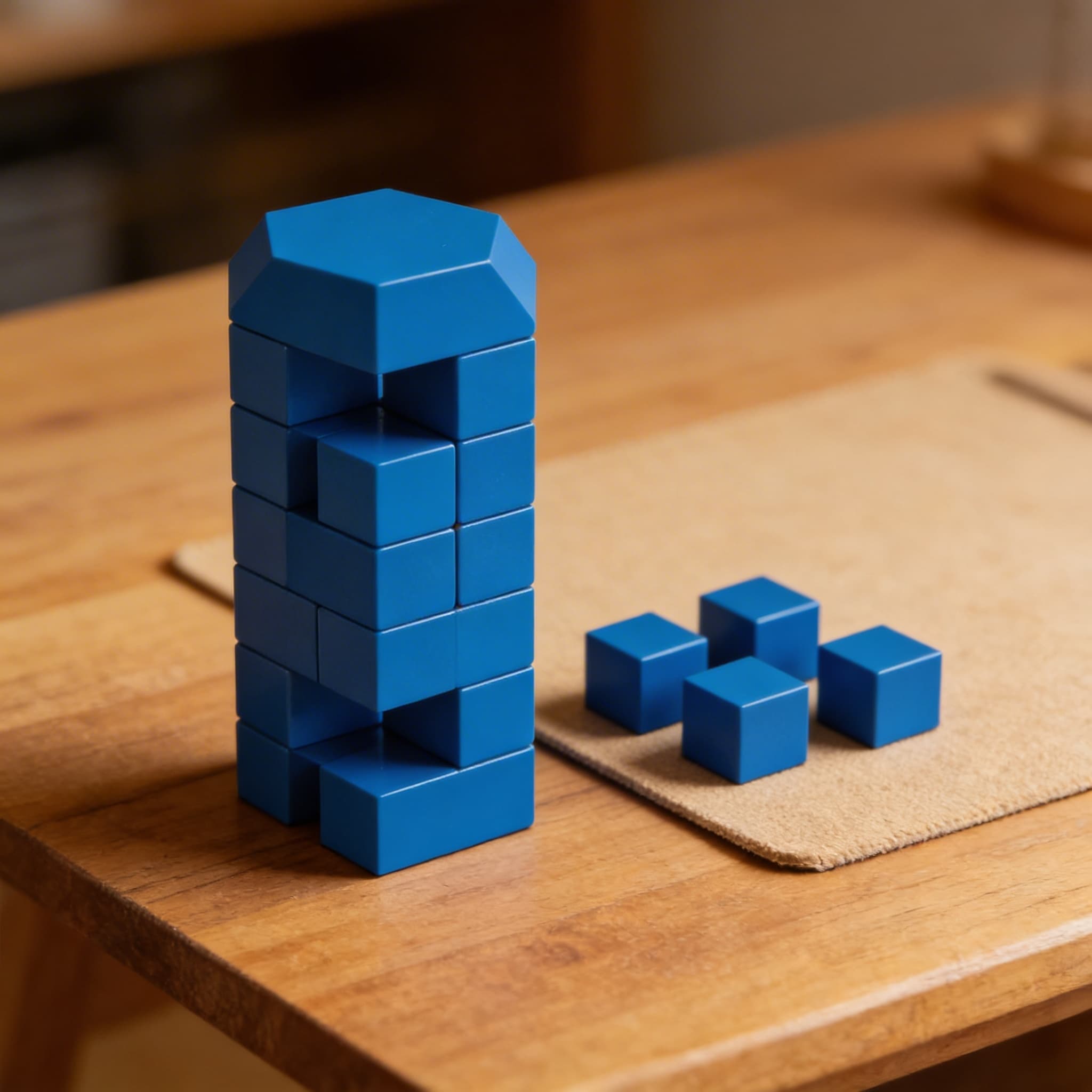 Sechseckiger Prisma — geometrischer Körper zur Formerkundung — Detailansicht