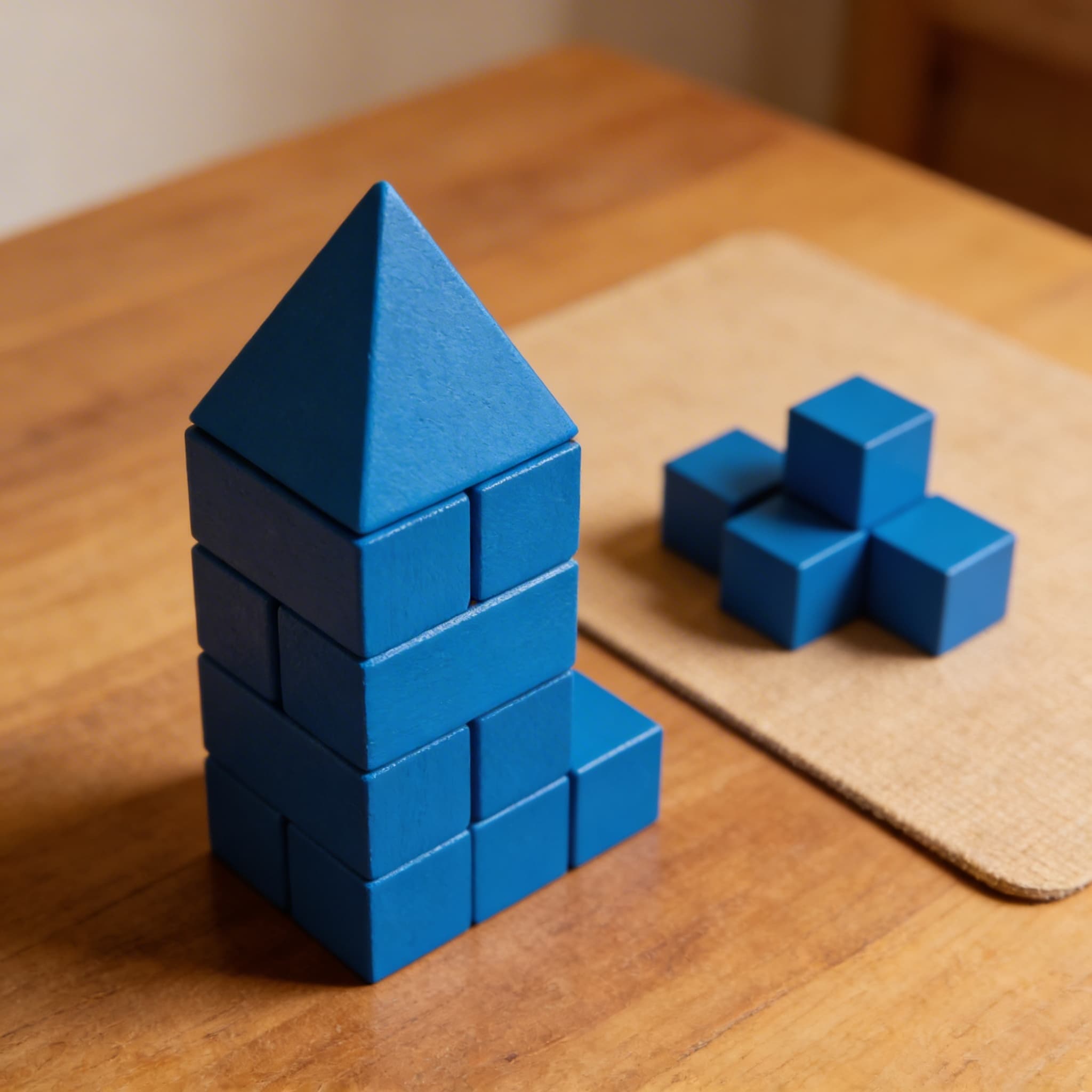 Dreiecksprisma — Kurzer geometrischer Körper — Detailansicht