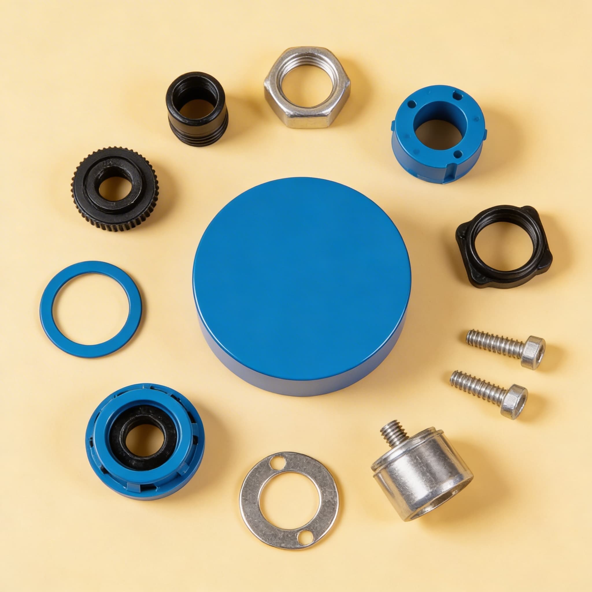 Krátký válec — Geometrické těleso pro základní objevování — Boční pohled