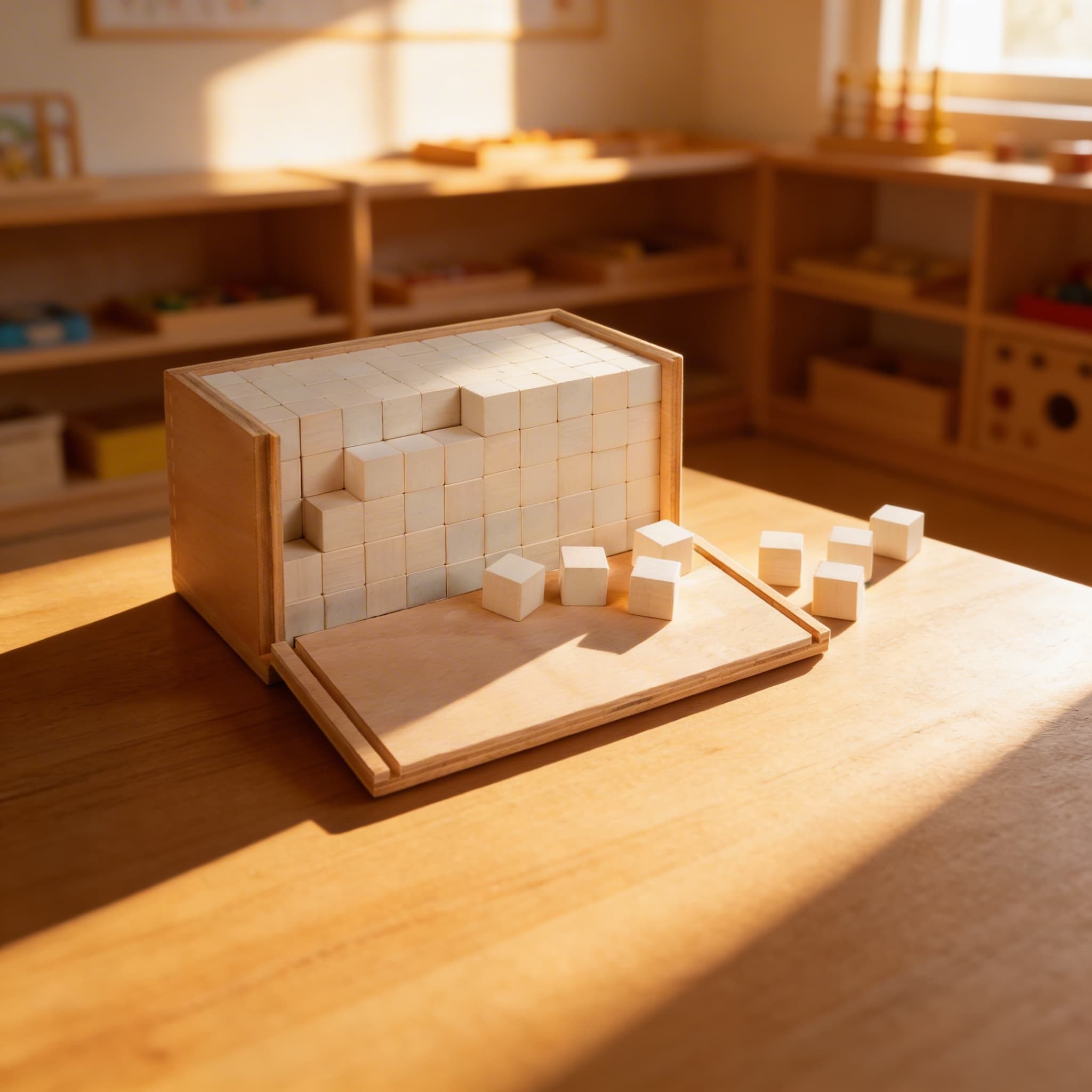 Volumenkasten — 250 Einheitswürfel zur kubischen Volumen-Erkundung — Im Einsatz