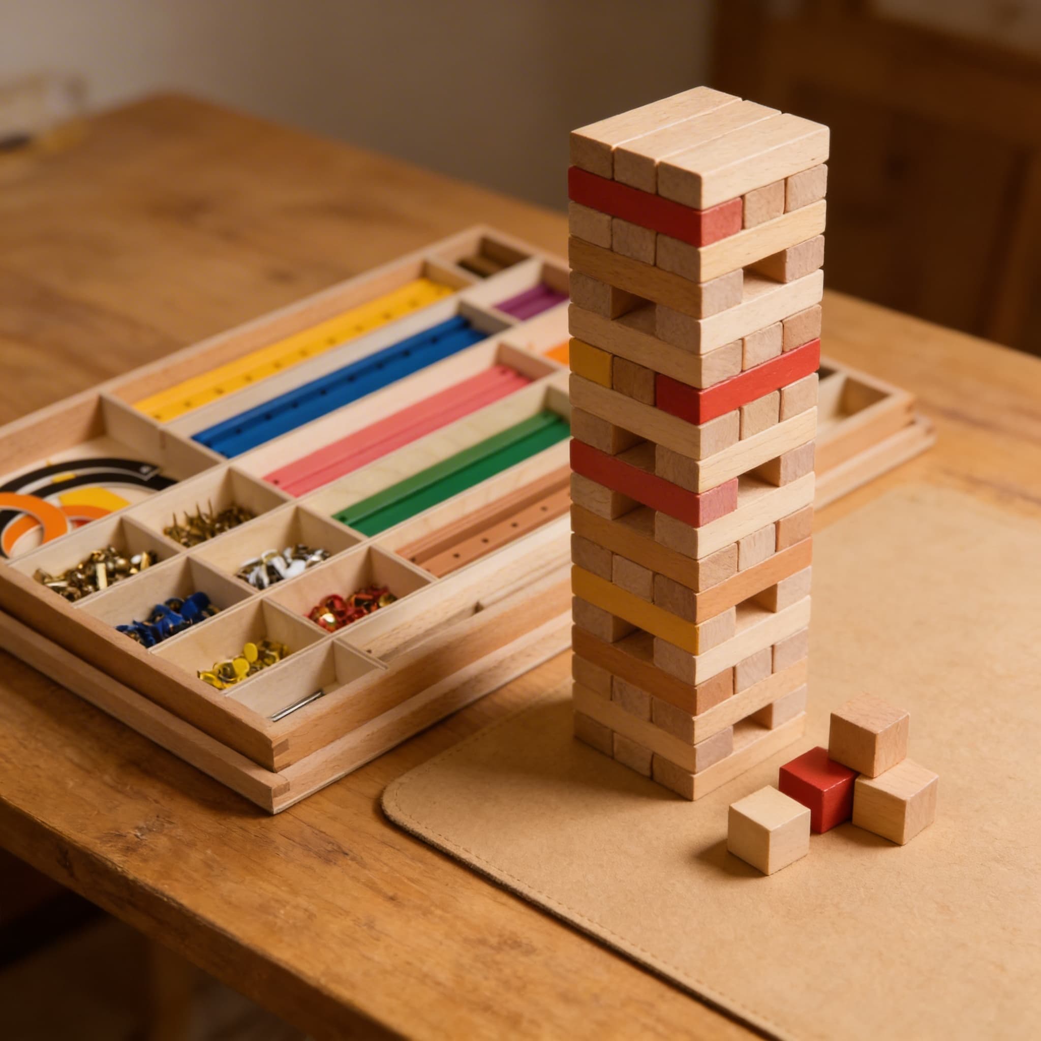 Geometrische Stäbe — 2D & 3D Konstruktionsmaterial — Detailansicht