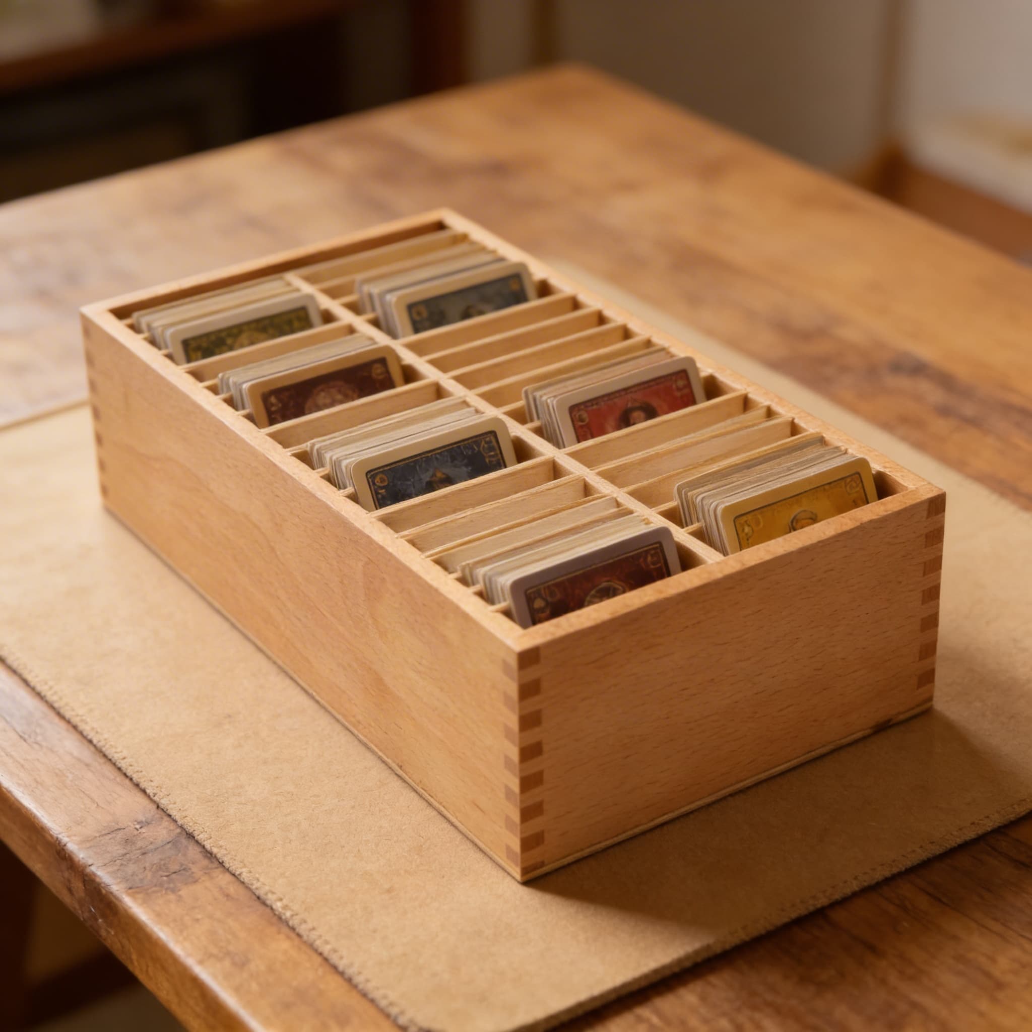 Botanikkarten Box — Aufbewahrung für zweites Klassifikationsset — Detailansicht