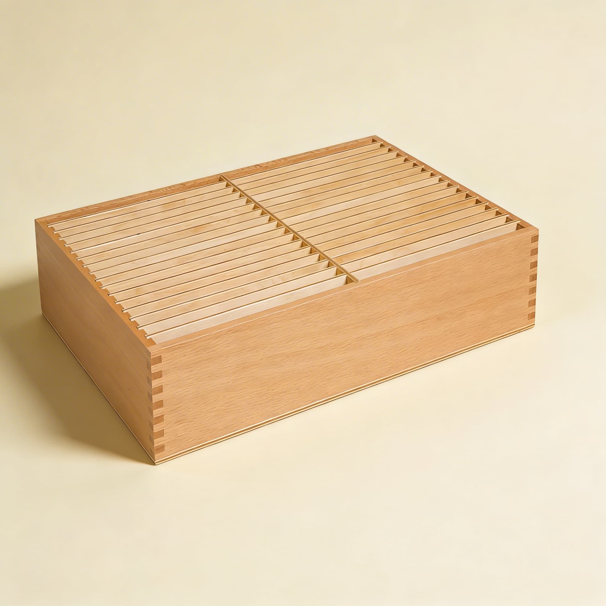 Botanik-Karten Aufbewahrungsbox — Drittes Set Holz-Organisationssystem — Katalogansicht