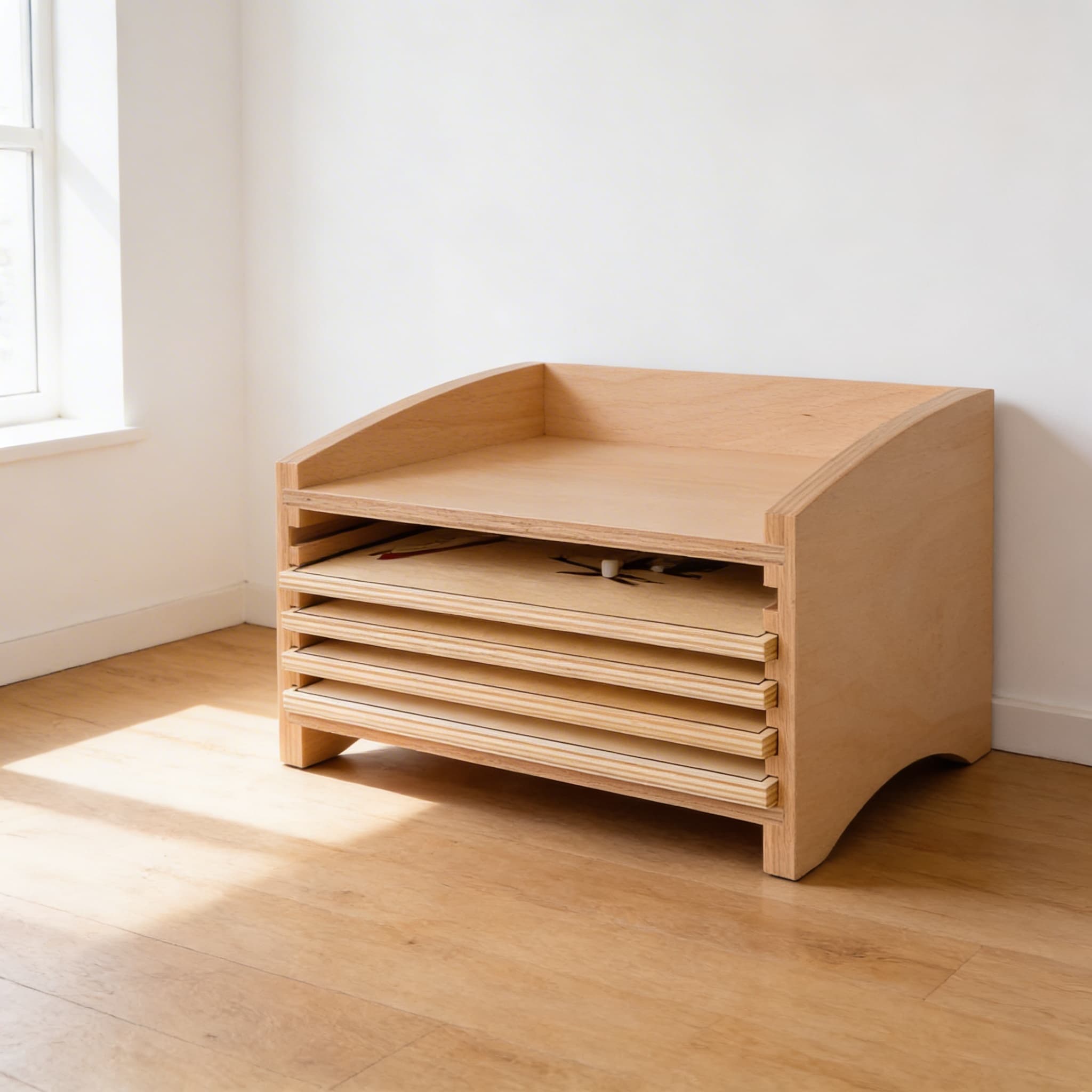 Tierpuzzle-Schrank: Fünf Fächer — Ansicht 2