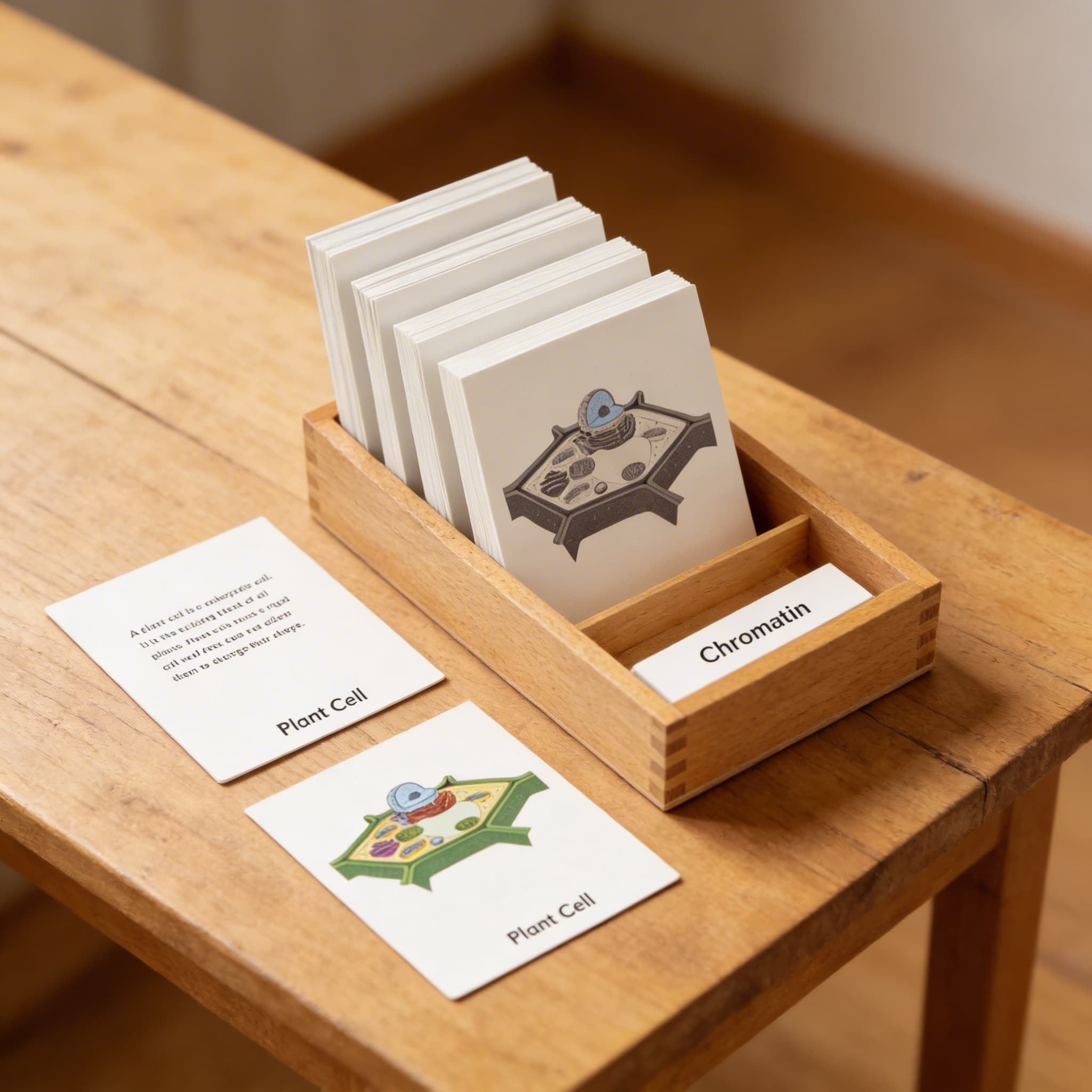 Nomenklartúrne karty rastlinnej bunky — Detailný pohľad