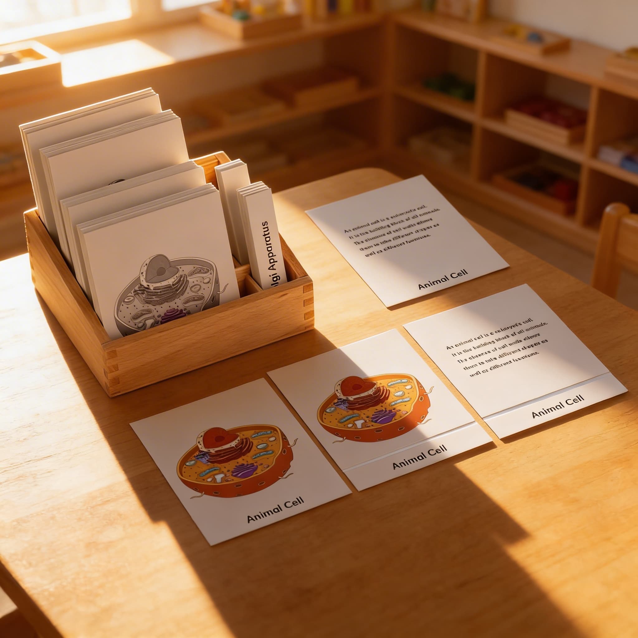 Nomenklaturní karty: živočišná buňka — Při použití