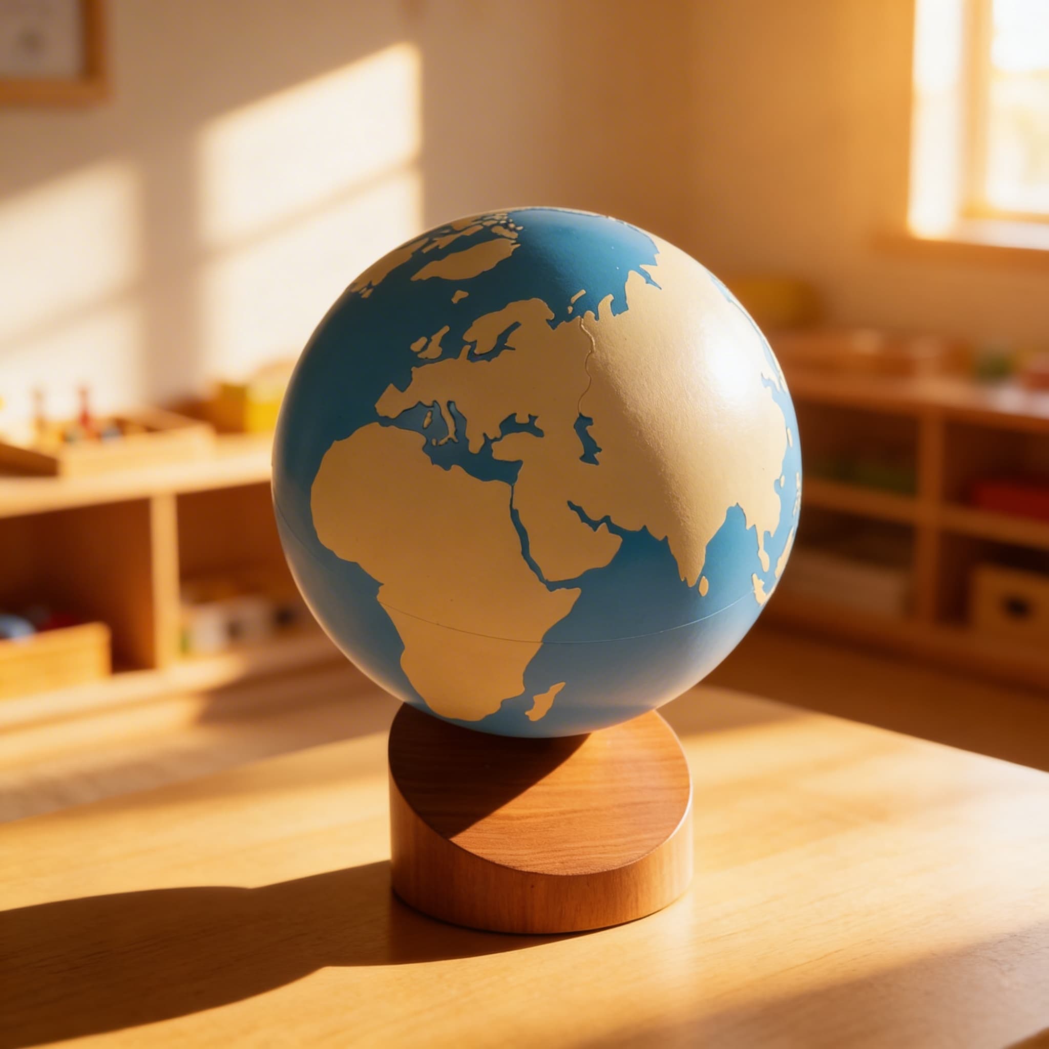 Land-Wasser-Globus: Bemalt — Im Einsatz