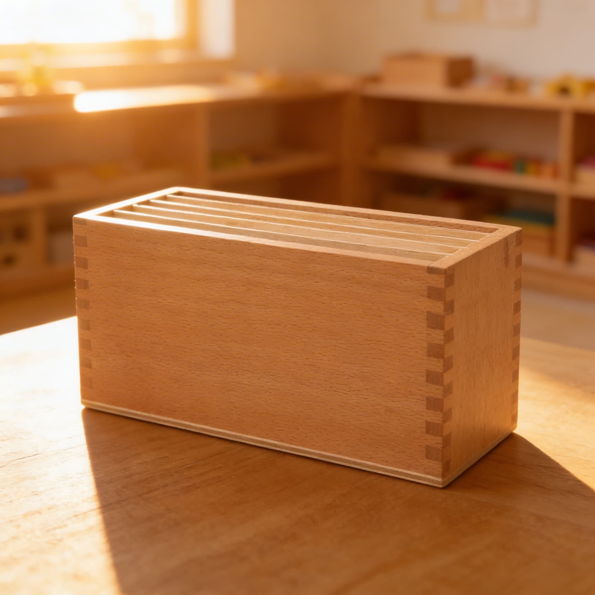 Landformen-Karten Box — Buche Aufbewahrung für Geographie — Im Einsatz