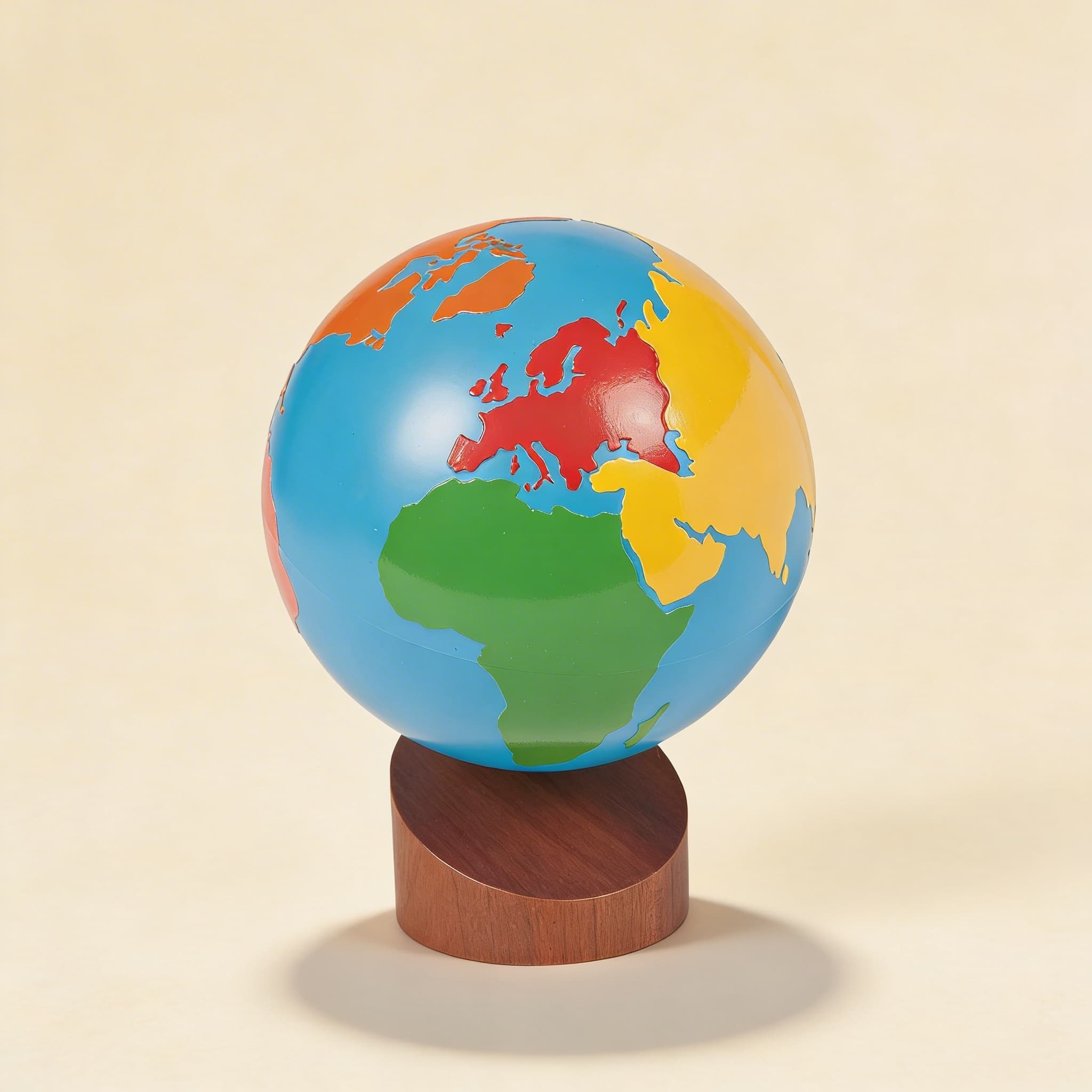 Kontinente-Globus — Farbige Geografie-Einführung — Katalogansicht