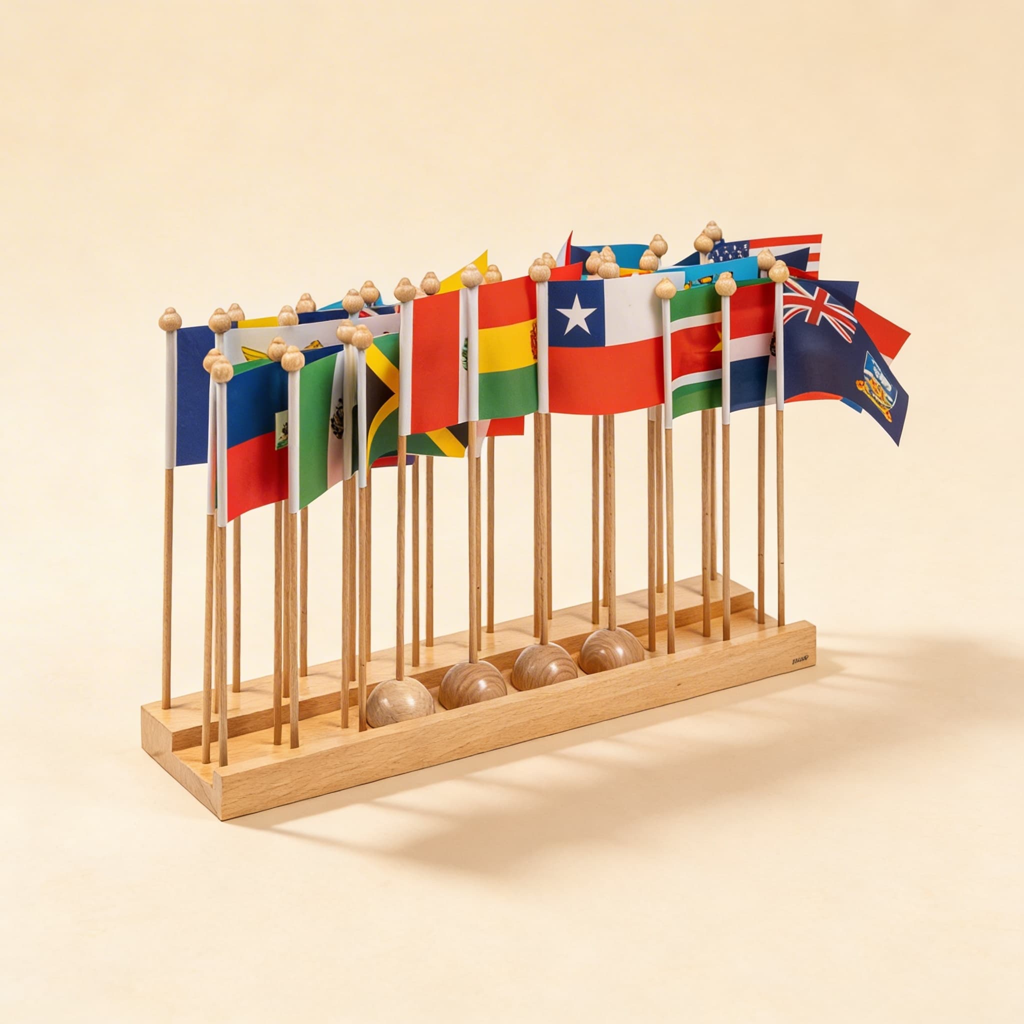 Stojan s vlajkami Ameriky — Severní a Jižní Amerika bez Karibiku — Katalogový pohled