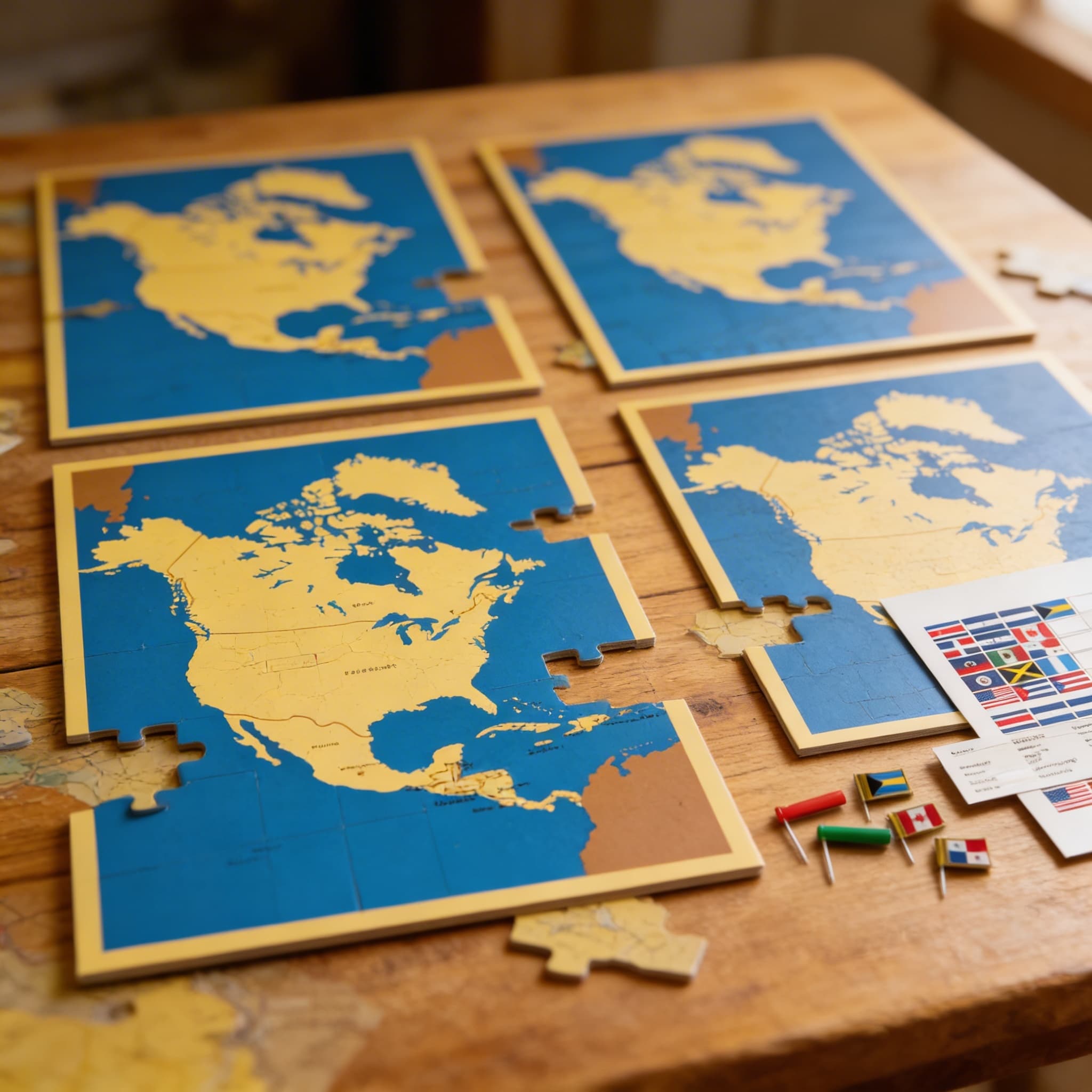 Vier Karten von Nordamerika — Ansicht 3