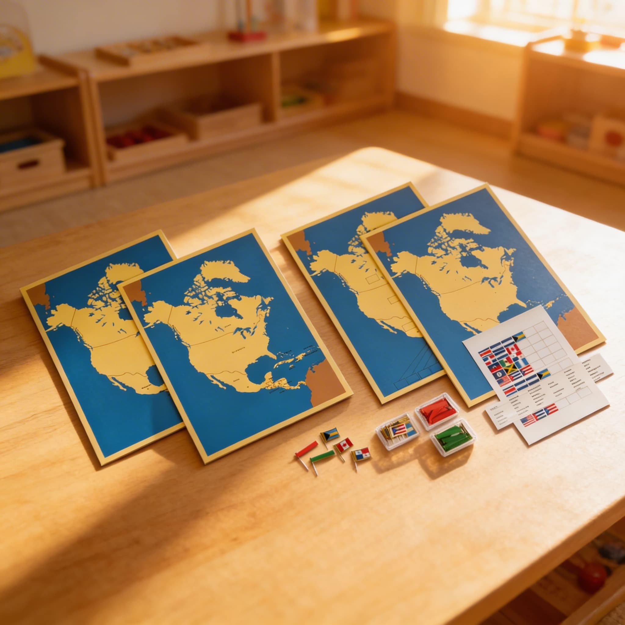 Vier Karten von Nordamerika — Ansicht 4