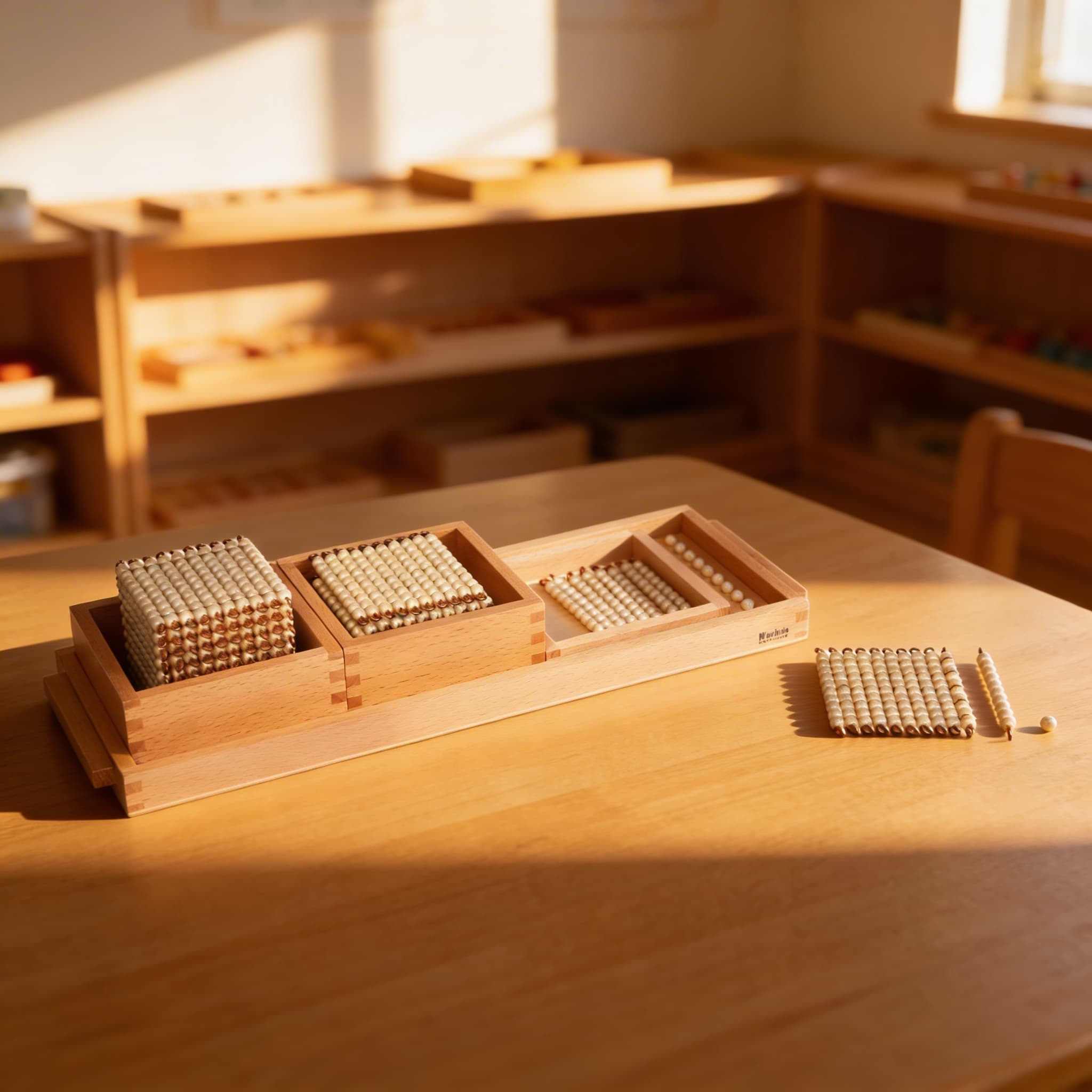 Einführung in das Dezimalsystem: Einzelperlen Glas — Ansicht 4