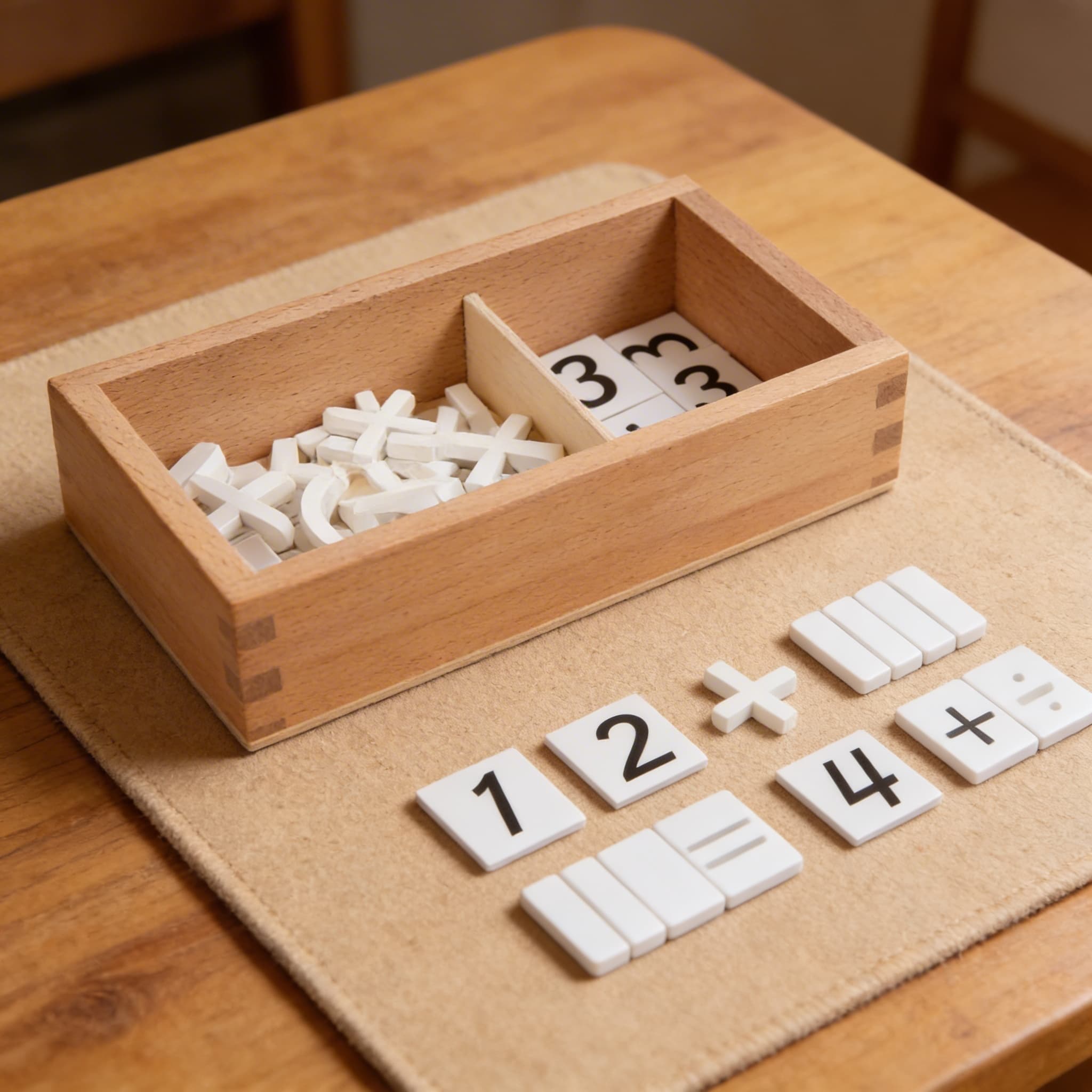 Rechenzeichen Box — Mathematische Symbole für Gleichungen — Detailansicht