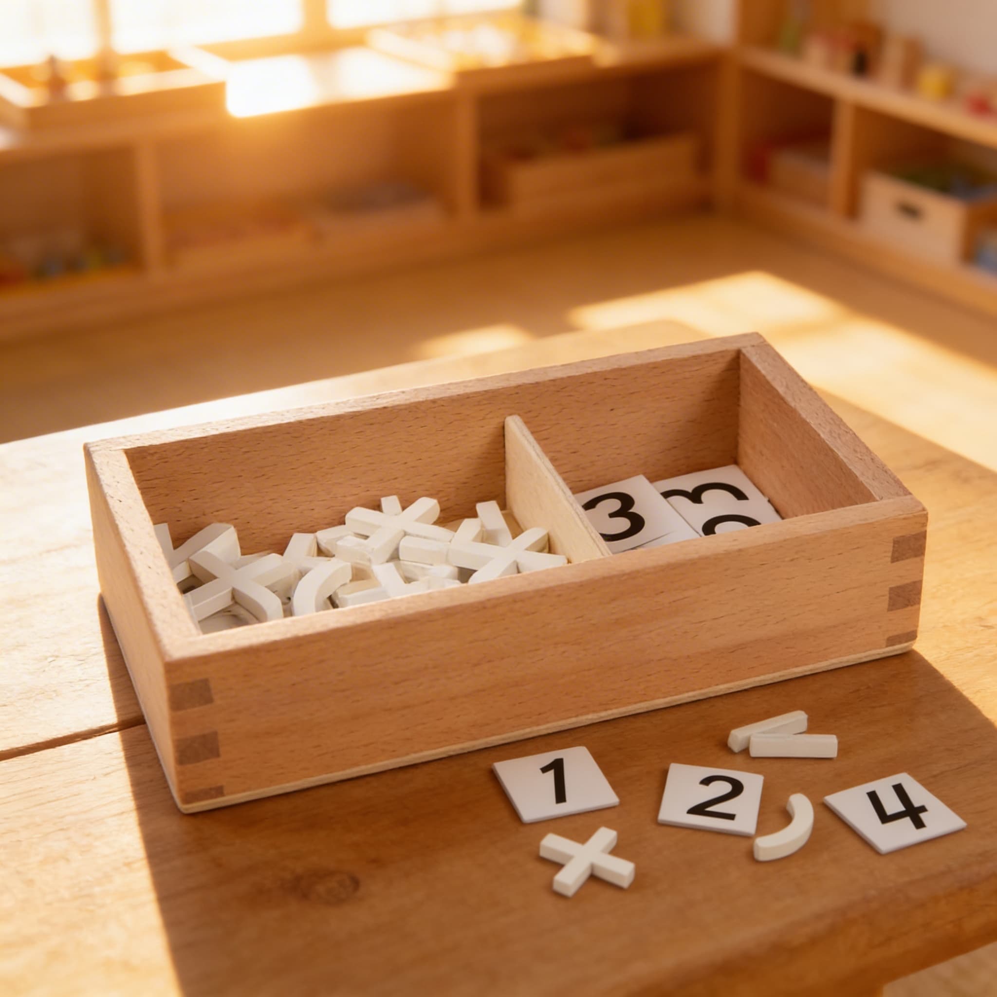 Rechenzeichen Box — Mathematische Symbole für Gleichungen — Im Einsatz