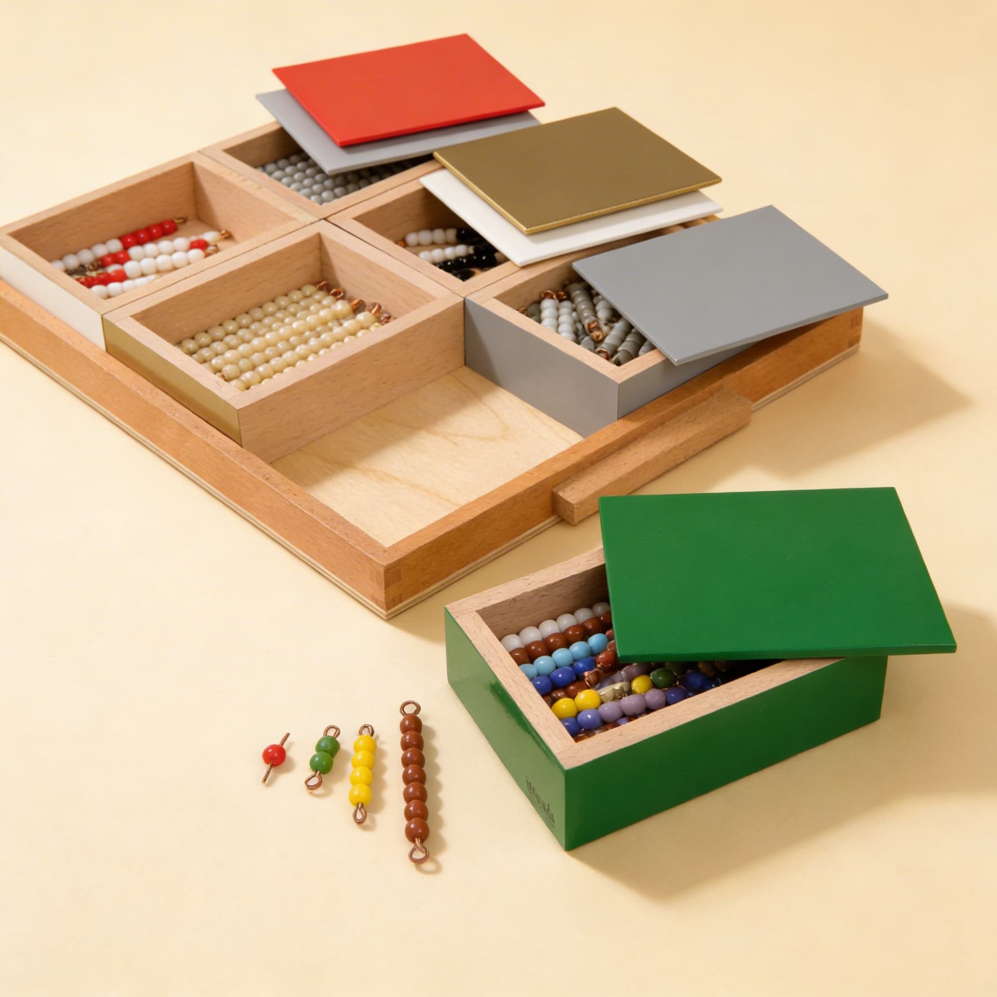 Elementares Negativschlangenspiel: Einzelperlen Glas — Ansicht 2